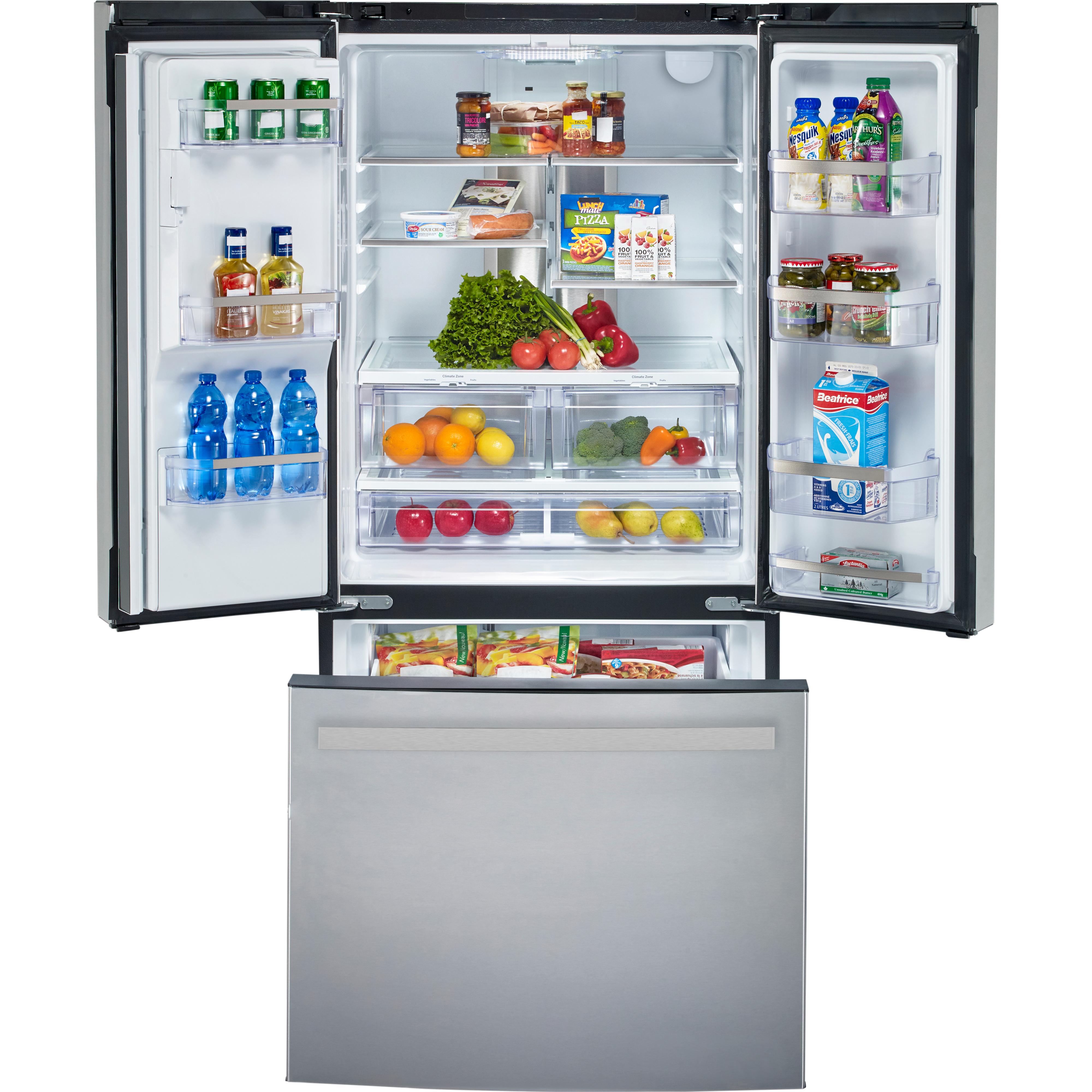 GE Profile 33-inch, 17.5 cu.ft. French-Door Refrigerator with FrostGuard™ Technology PYE18HYRCFS IMAGE 2