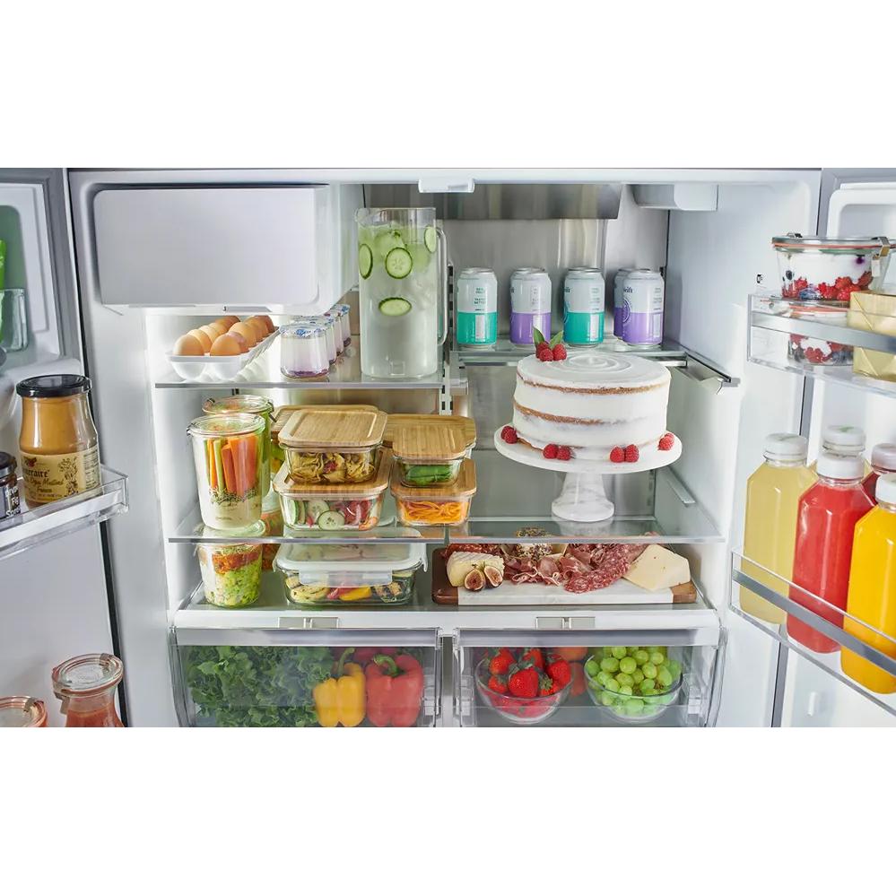 Bosch 36-inch, 21.6 cu. ft. Counter-Depth French 3-Door Refrigerator with Water and Ice Dispensing System B36CD52SNB IMAGE 10