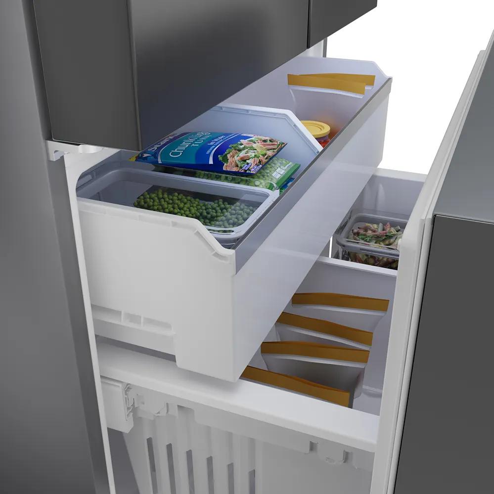 Bosch 36-inch, 21.6 cu. ft. Counter-Depth French 3-Door Refrigerator with Water and Ice Dispensing System B36CD52SNB IMAGE 12