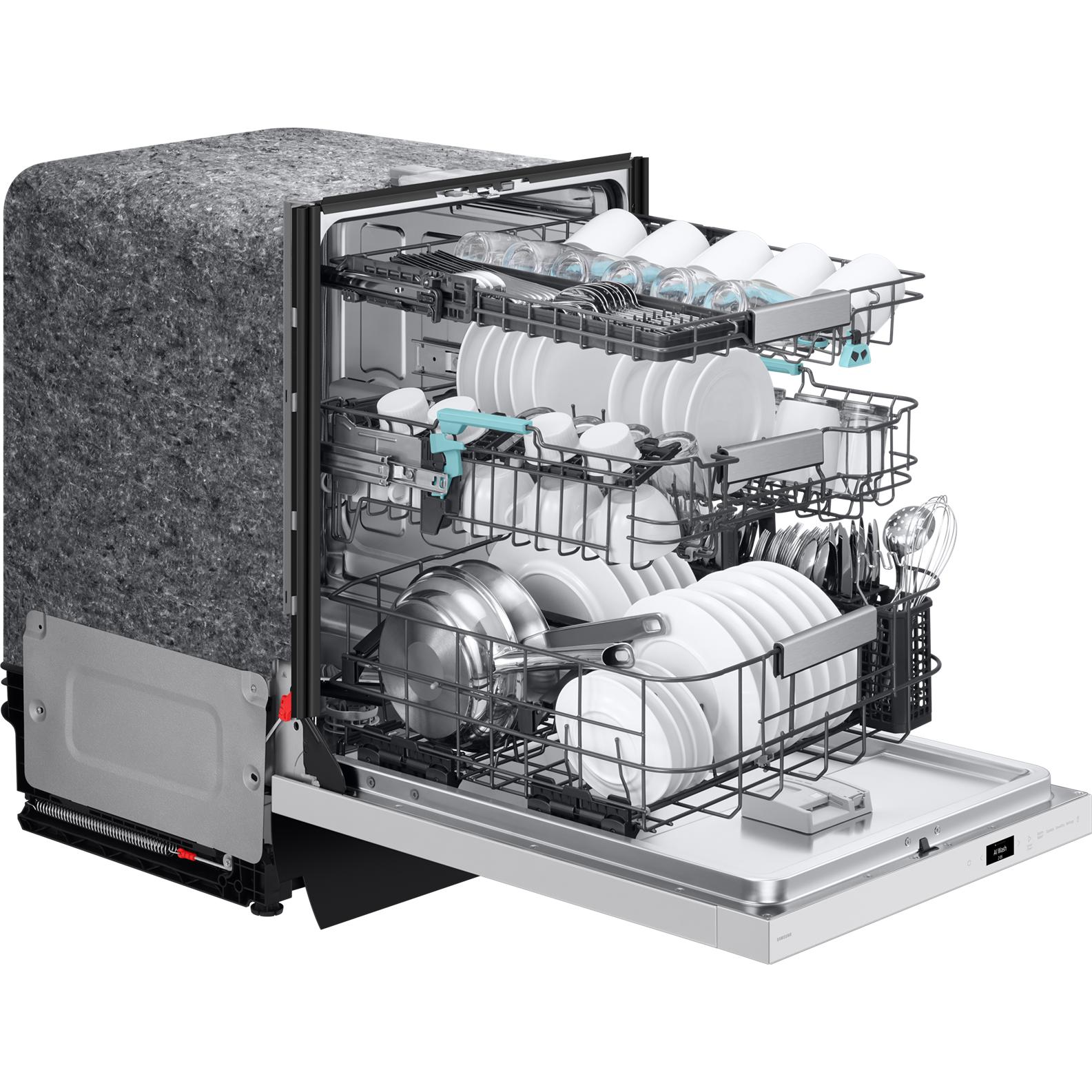 Samsung Bespoke Built-In Dishwasher with Third Rack and AI Wash DW90F89T0U12AA IMAGE 5