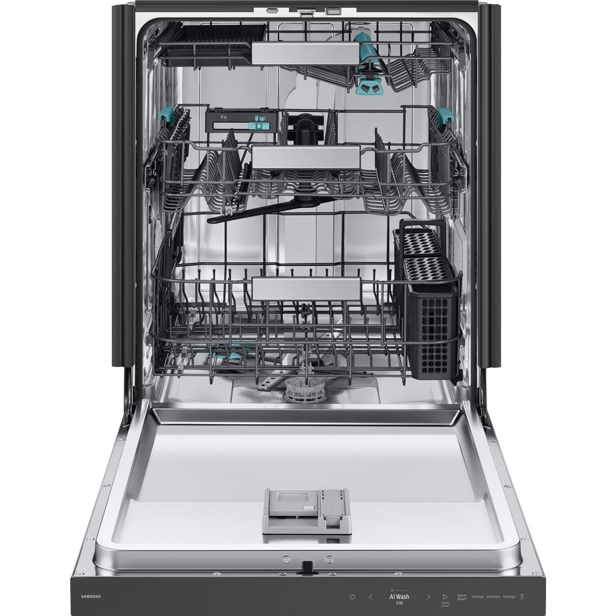 Samsung Bespoke Built-In Dishwasher with Third Rack and AI Wash DW90F89P0USRAA IMAGE 2