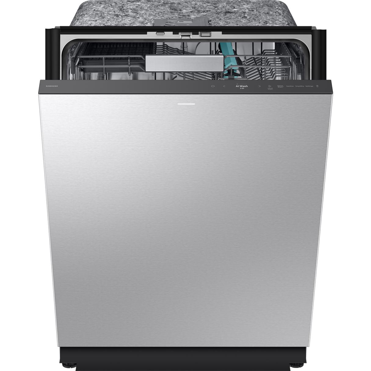 Samsung Bespoke Built-In Dishwasher with Third Rack and AI Wash DW90F89P0USRAA IMAGE 4