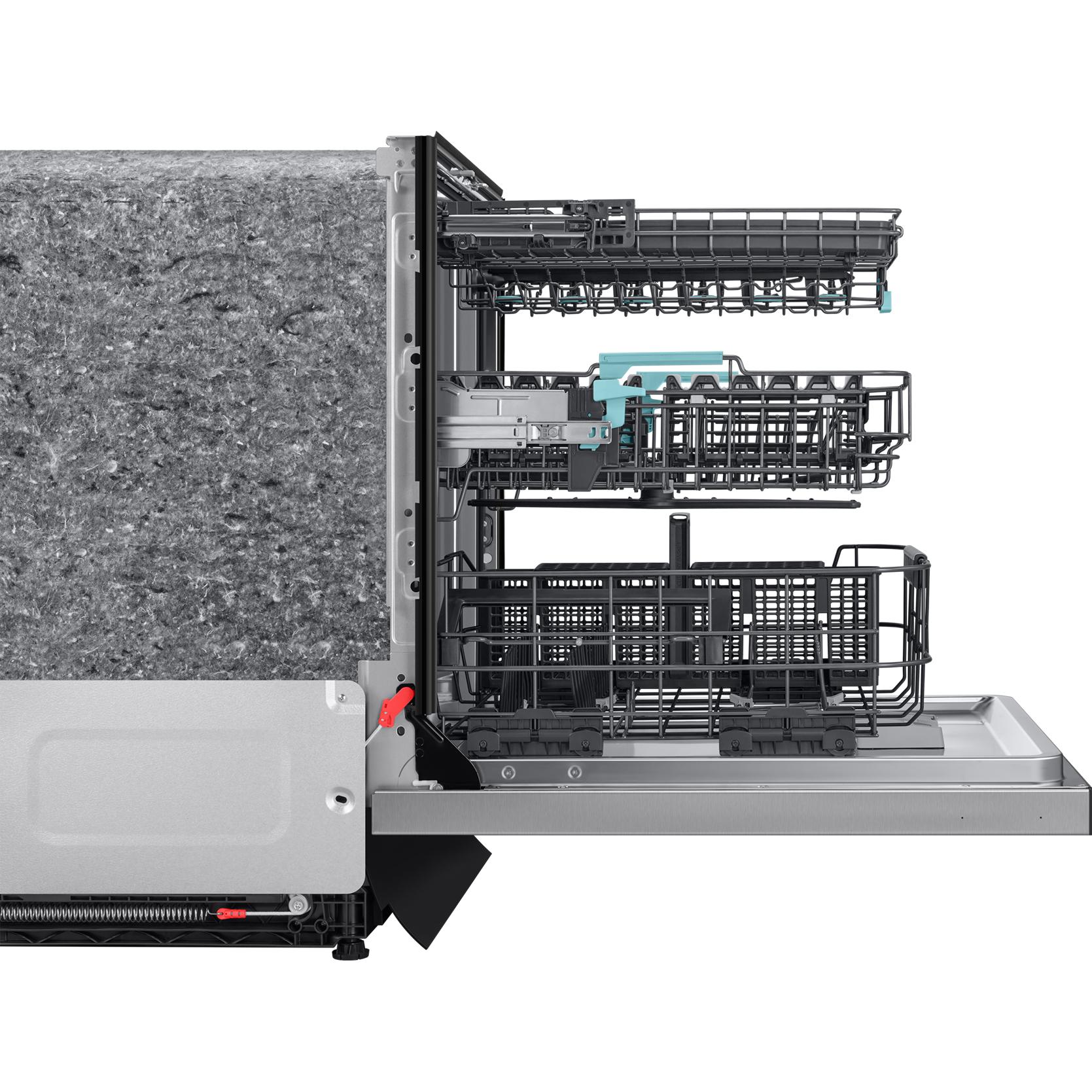 Samsung Bespoke Built-In Dishwasher with Third Rack and AI Wash DW90F89P0USRAA IMAGE 6