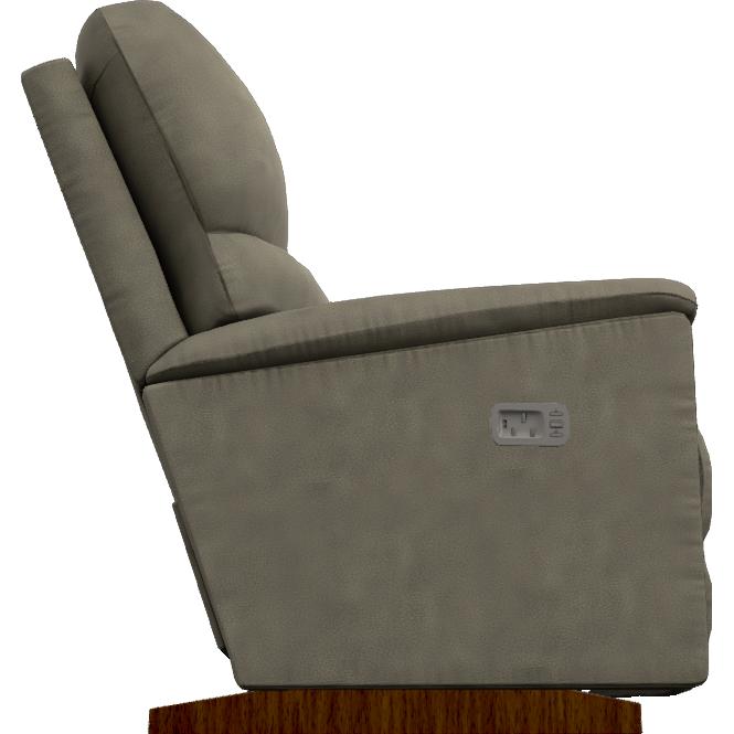 La-Z-Boy Brooks Power Rocking Recliner w/ Headrest - Charcoal IMAGE 3