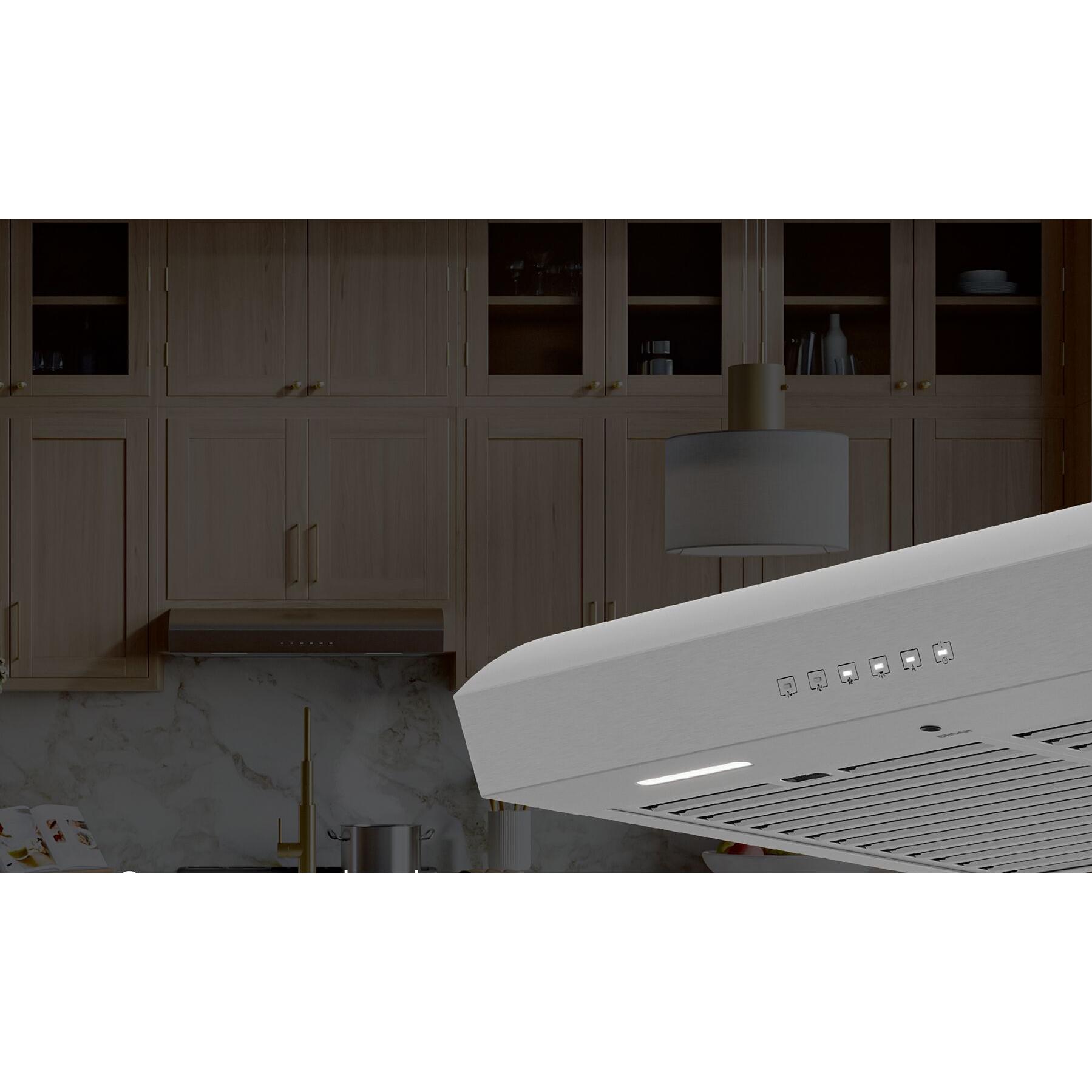 Broan 30-inc Series MTR3 Mantra Under-Cabinet Range Hood MTR3304SS IMAGE 3