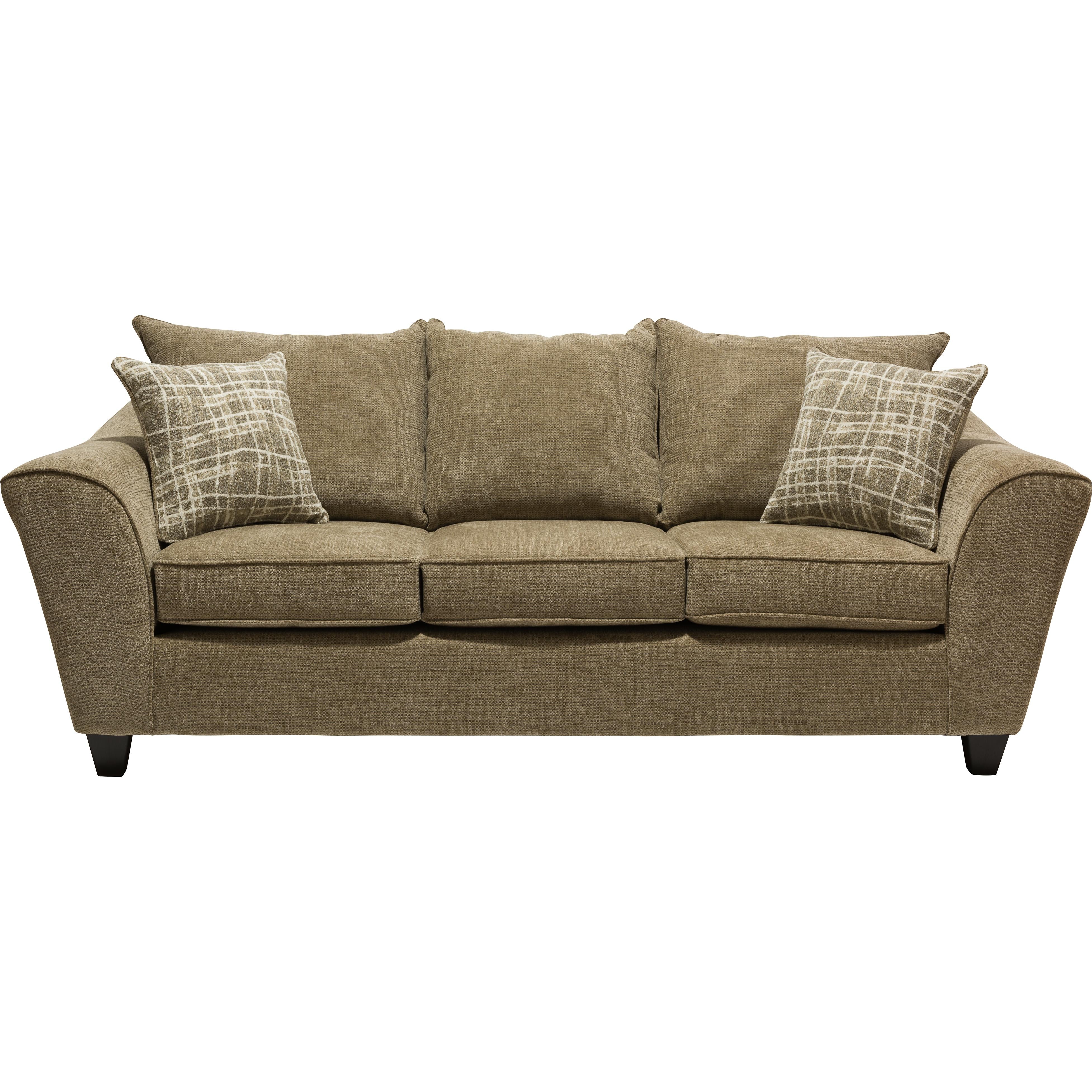 Minhas Furniture Stationary Fabric Sofa 1075 Sofa - Captive Brownstone IMAGE 1