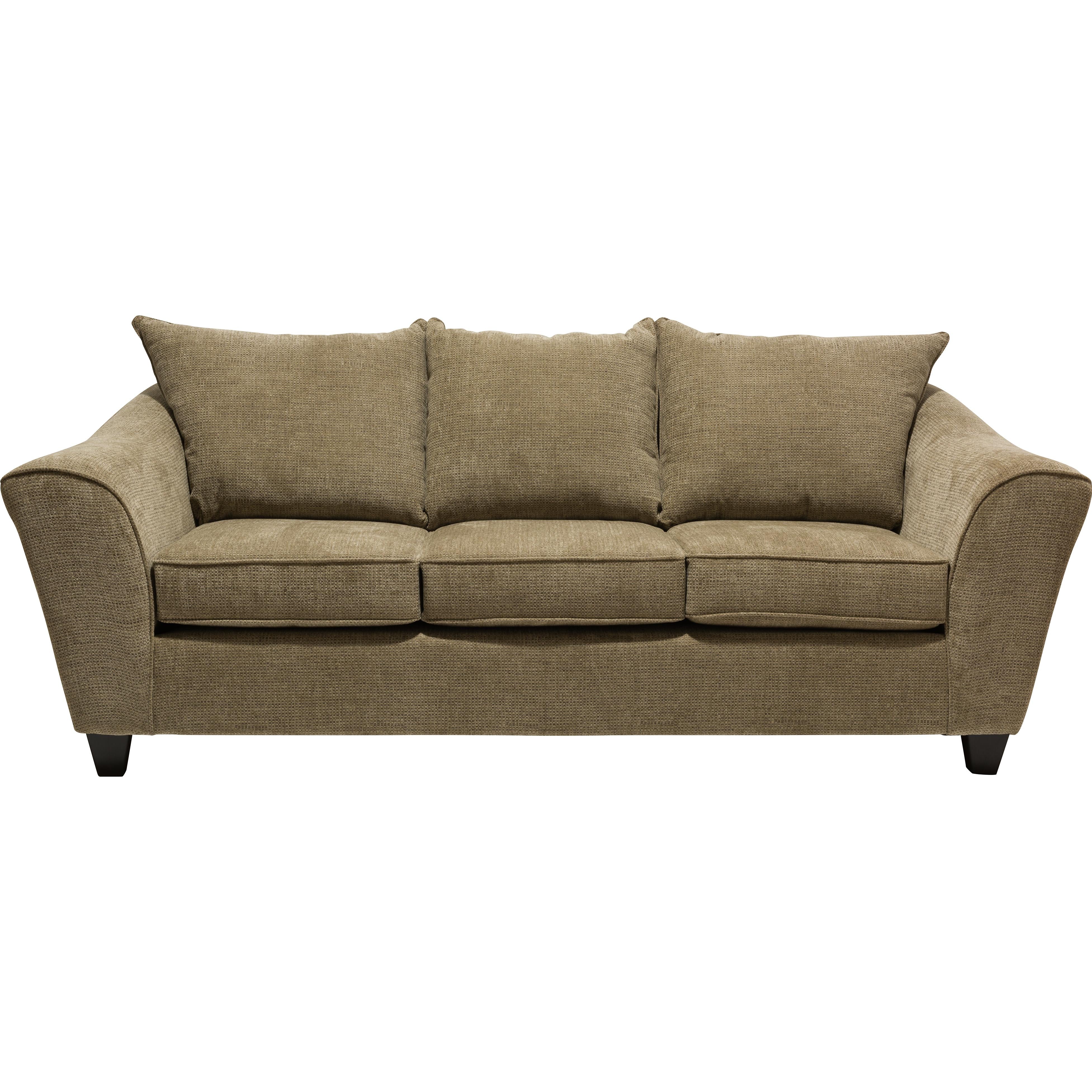 Minhas Furniture Stationary Fabric Sofa 1075 Sofa - Captive Brownstone IMAGE 2