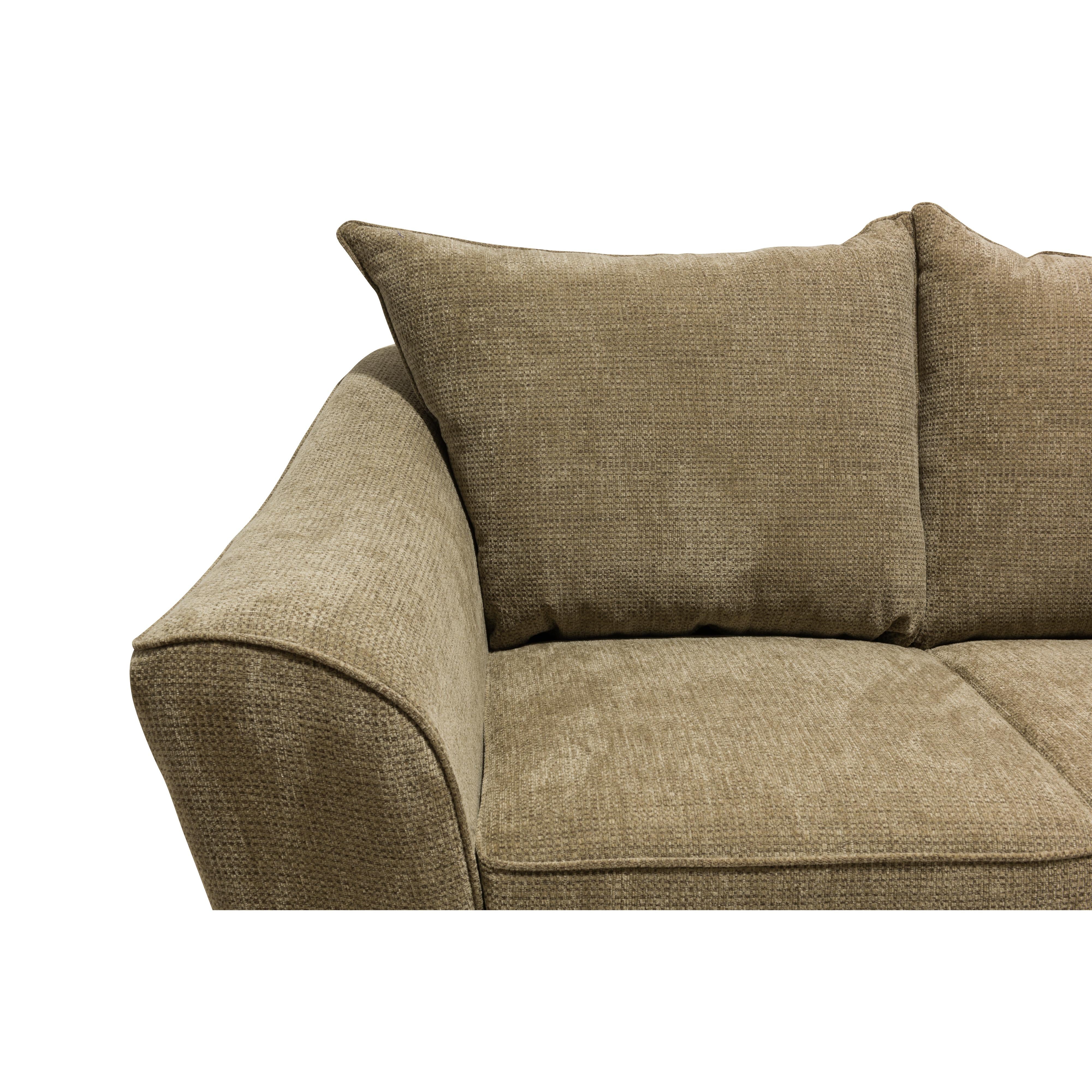 Minhas Furniture Stationary Fabric Sofa 1075 Sofa - Captive Brownstone IMAGE 3