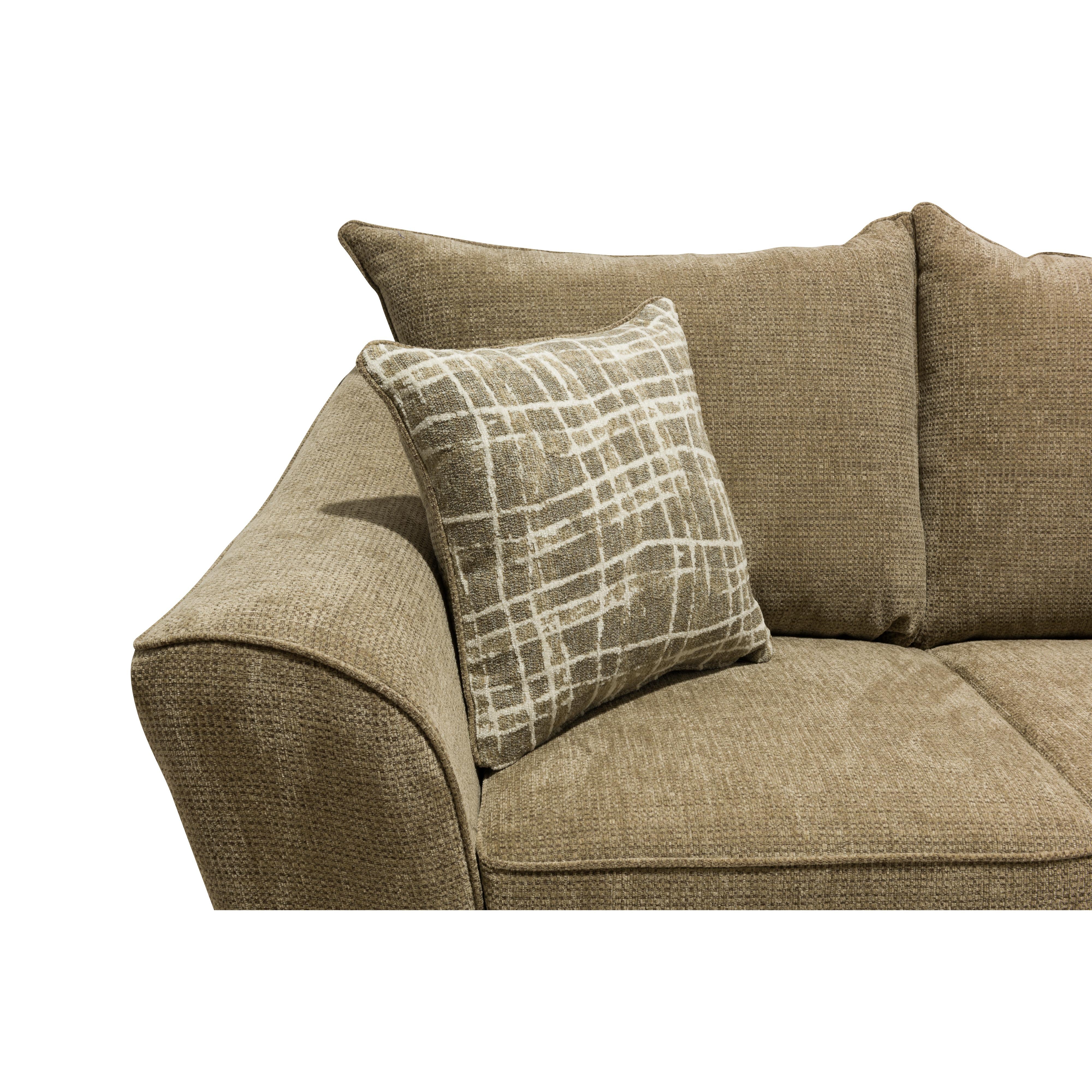 Minhas Furniture Stationary Fabric Sofa 1075 Sofa - Captive Brownstone IMAGE 4