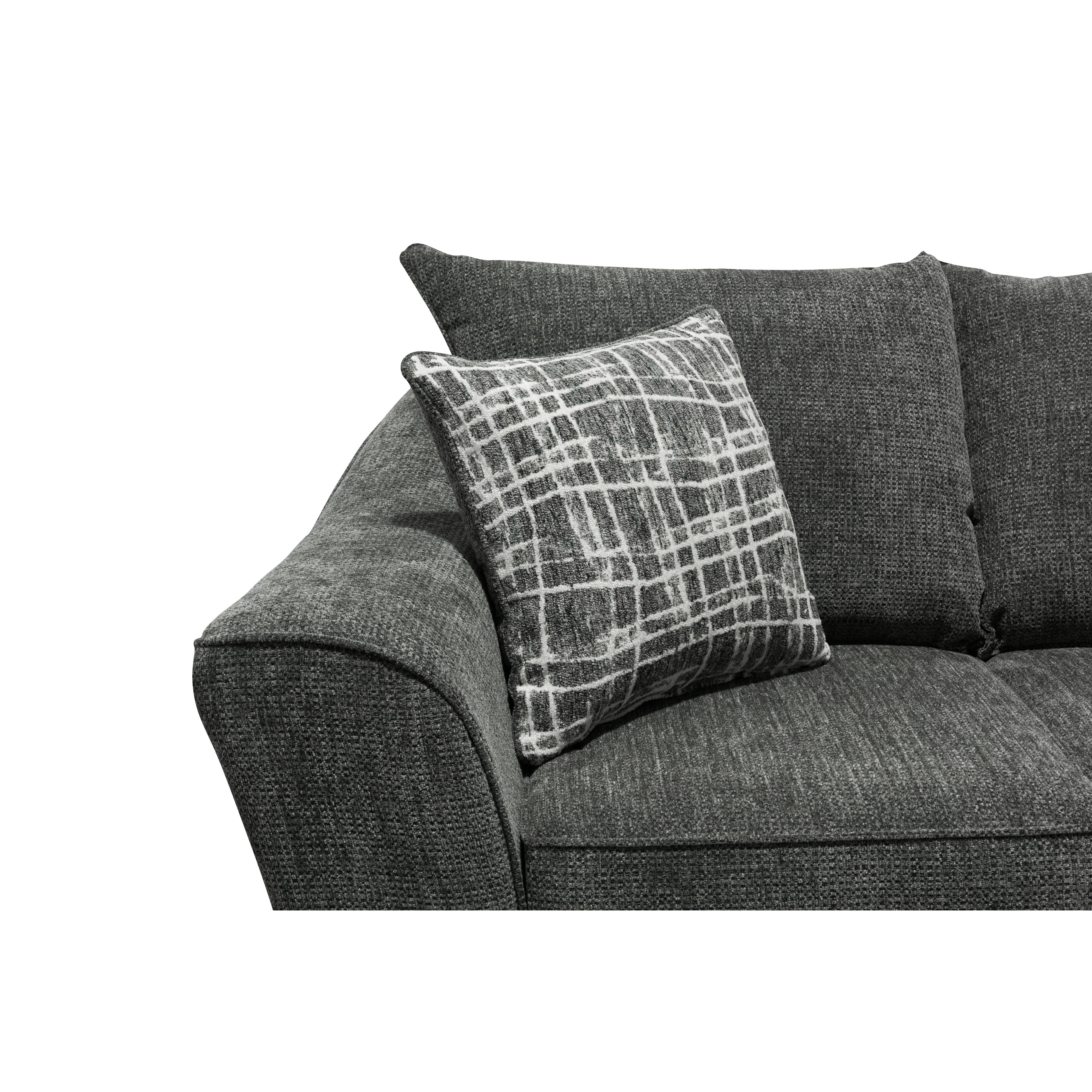 Minhas Furniture Stationary Fabric Sofa 1075 Sofa - Captive Dusk IMAGE 3