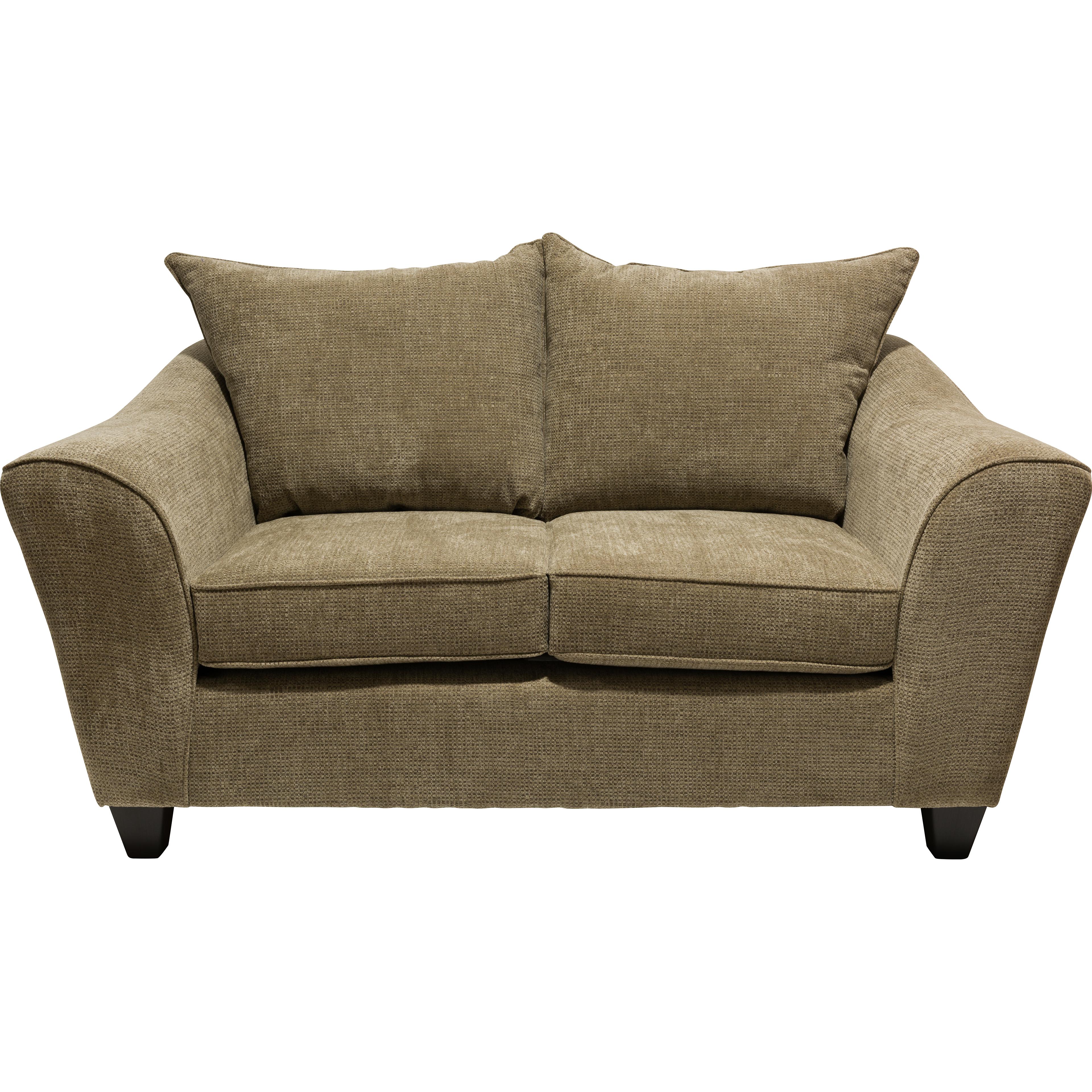 Minhas Furniture Stationary Fabric Loveseat 1075 Loveseat - Captive Brownstone IMAGE 2