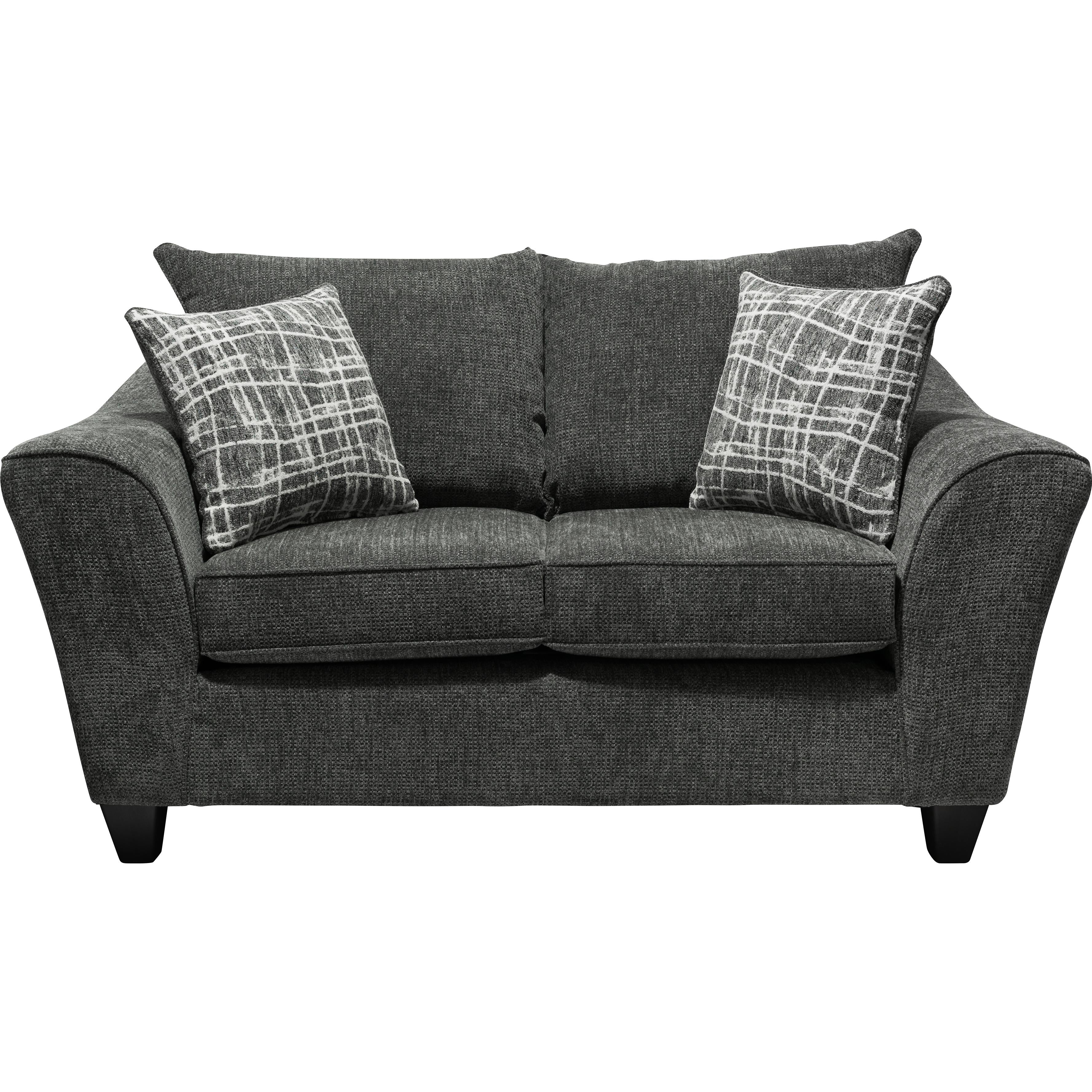 Minhas Furniture Stationary Fabric Loveseat 1075 Loveseat - Captive Dusk IMAGE 1