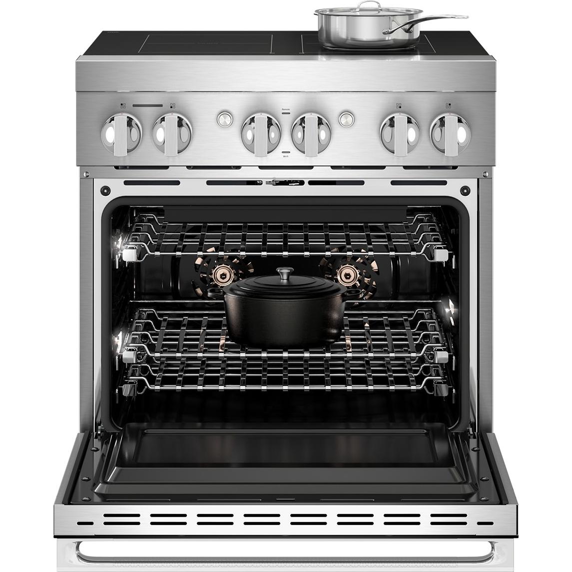 JennAir 36-inch, 5.1 cu. ft. Freestanding Induction Range with Wi-Fi JPIFC736RL IMAGE 3