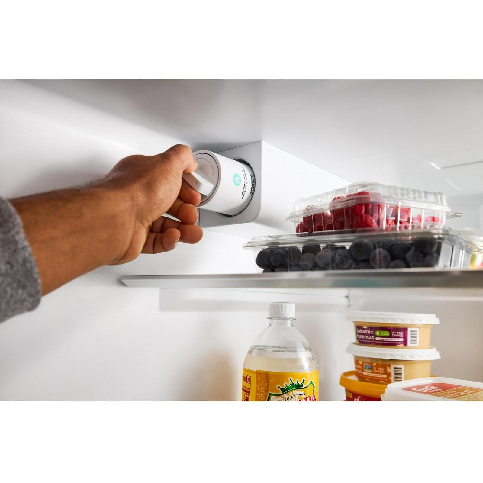 Whirlpool 36-inch, 30 cu. ft. Freestanding French 3-Door Refrigerator with External Water and Ice Dispensing System WRFF3536SV IMAGE 12
