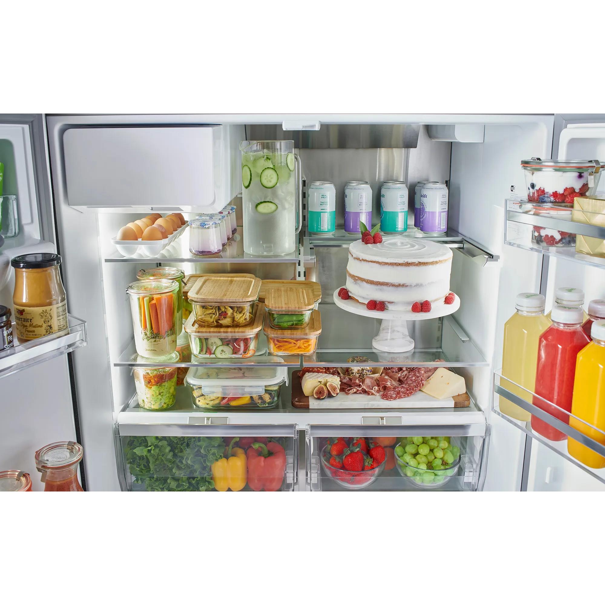Bosch 36-inch, 21.6 cu. ft. Counter-Depth French 3-Door Refrigerator with Water and Ice Dispensing System B36CD52SNS IMAGE 10