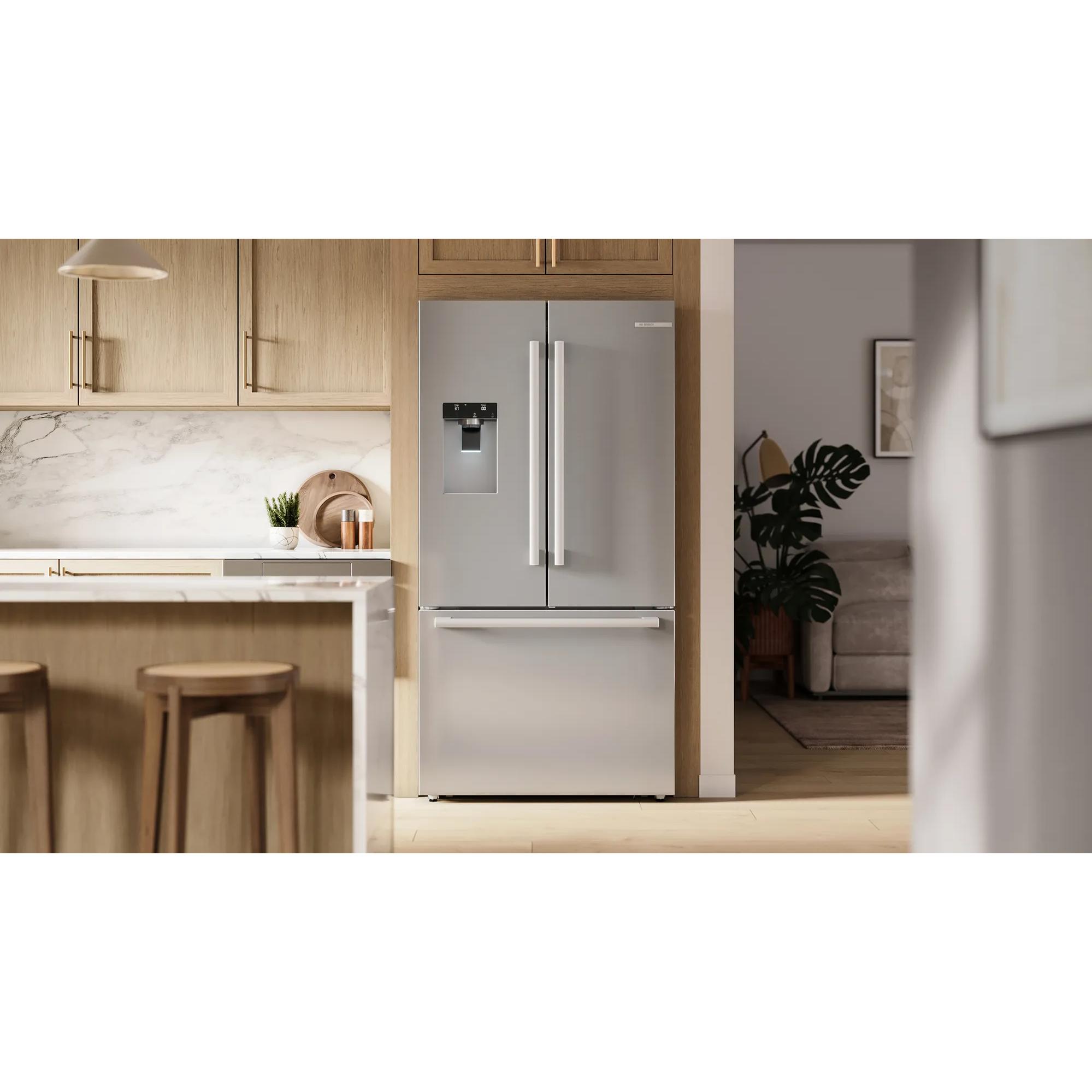 Bosch 36-inch, 21.6 cu. ft. Counter-Depth French 3-Door Refrigerator with Water and Ice Dispensing System B36CD52SNS IMAGE 19