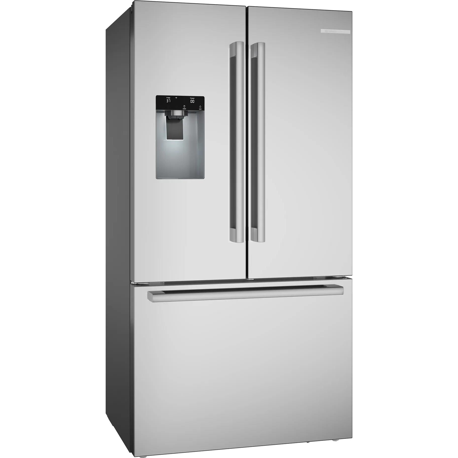 Bosch 36-inch, 21.6 cu. ft. Counter-Depth French 3-Door Refrigerator with Water and Ice Dispensing System B36CD52SNS IMAGE 2