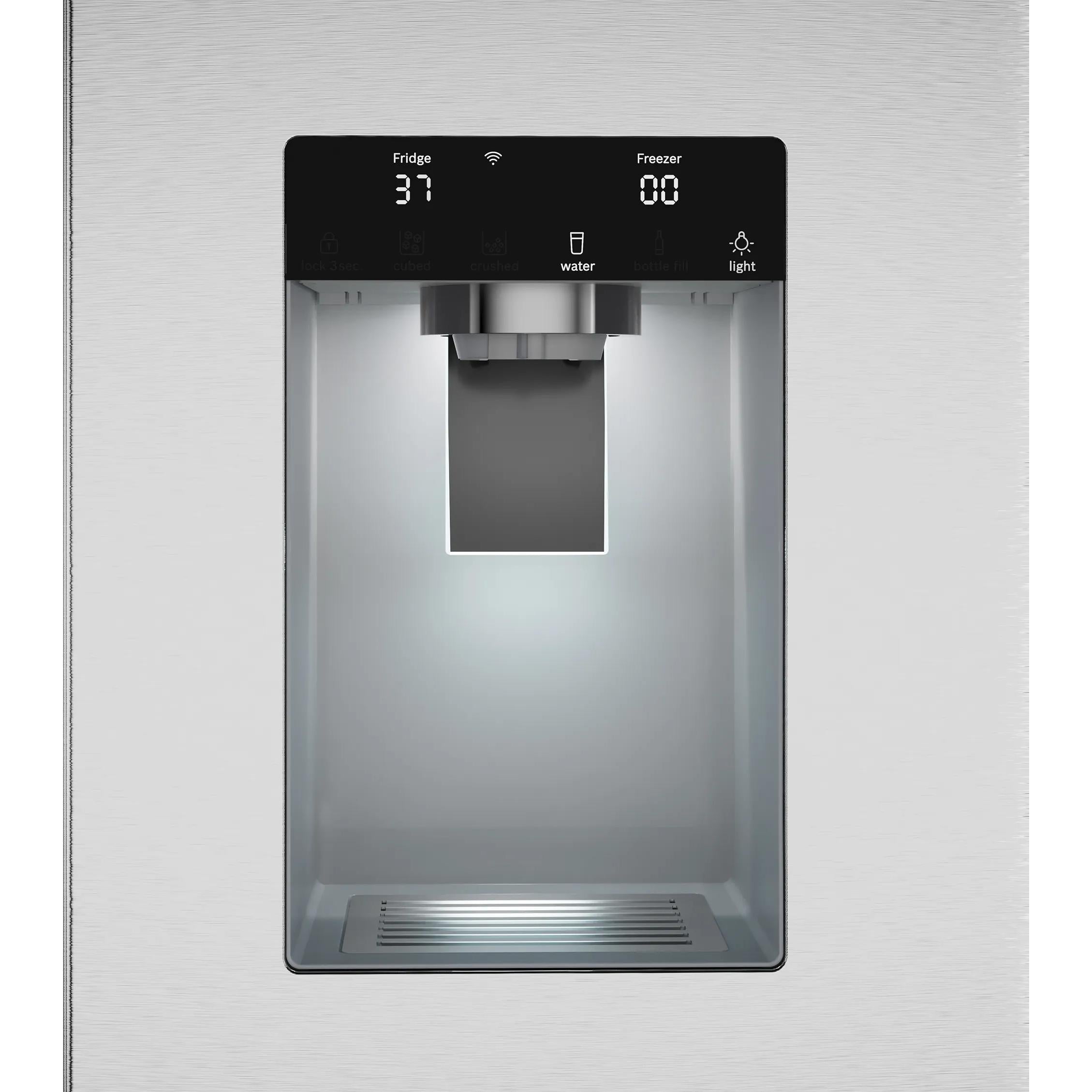 Bosch 36-inch, 21.6 cu. ft. Counter-Depth French 3-Door Refrigerator with Water and Ice Dispensing System B36CD52SNS IMAGE 6