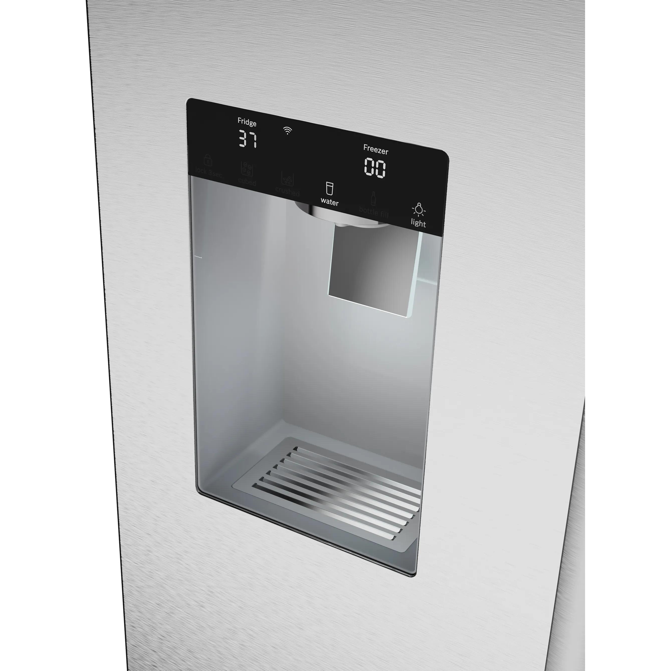 Bosch 36-inch, 21.6 cu. ft. Counter-Depth French 3-Door Refrigerator with Water and Ice Dispensing System B36CD52SNS IMAGE 7