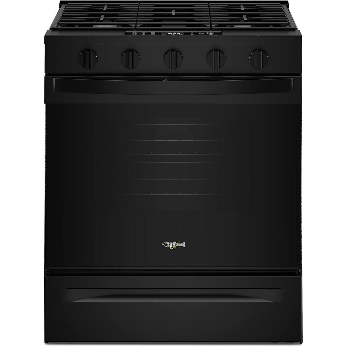 Whirlpool 30-inch Slide-In Gas Range with Wi-Fi WSGS5030SB IMAGE 1