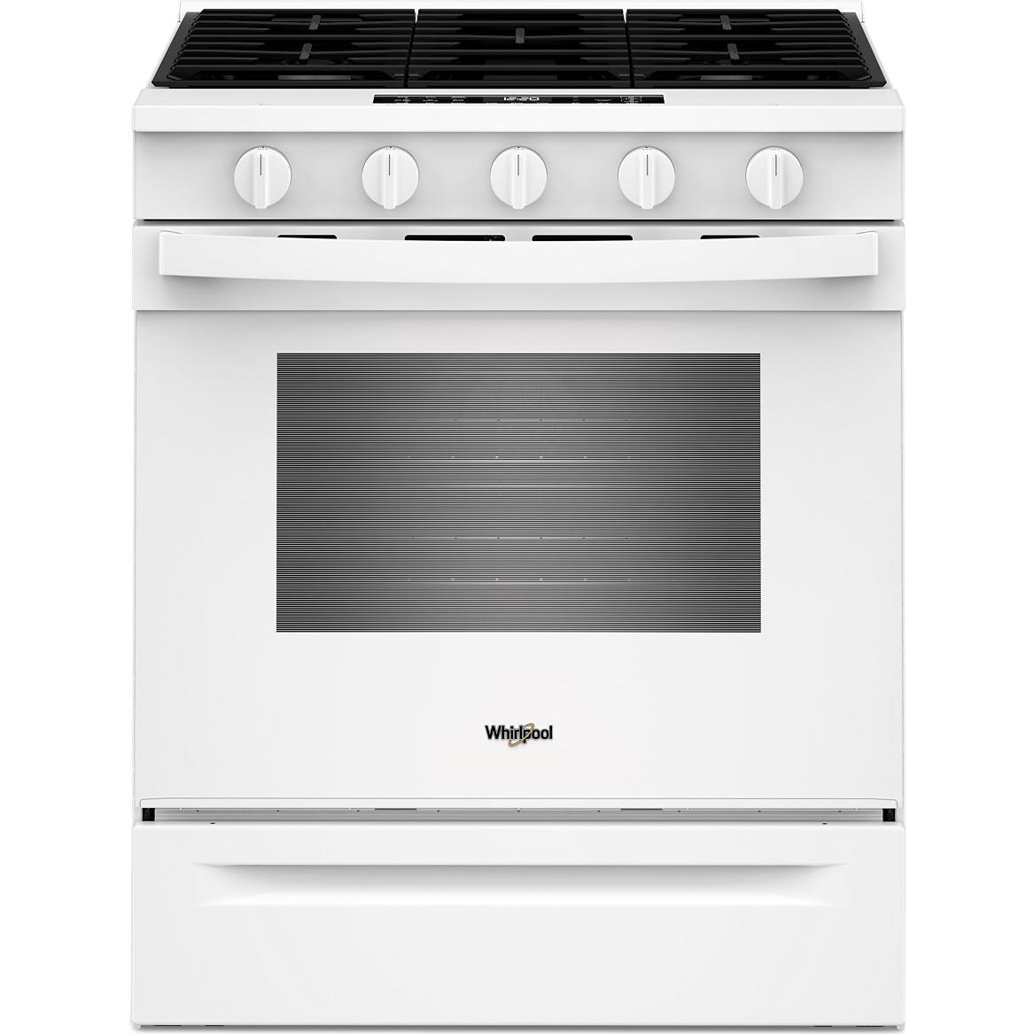 Whirlpool 30-inch Slide-In Gas Range with Wi-Fi WSGS5030SW IMAGE 1
