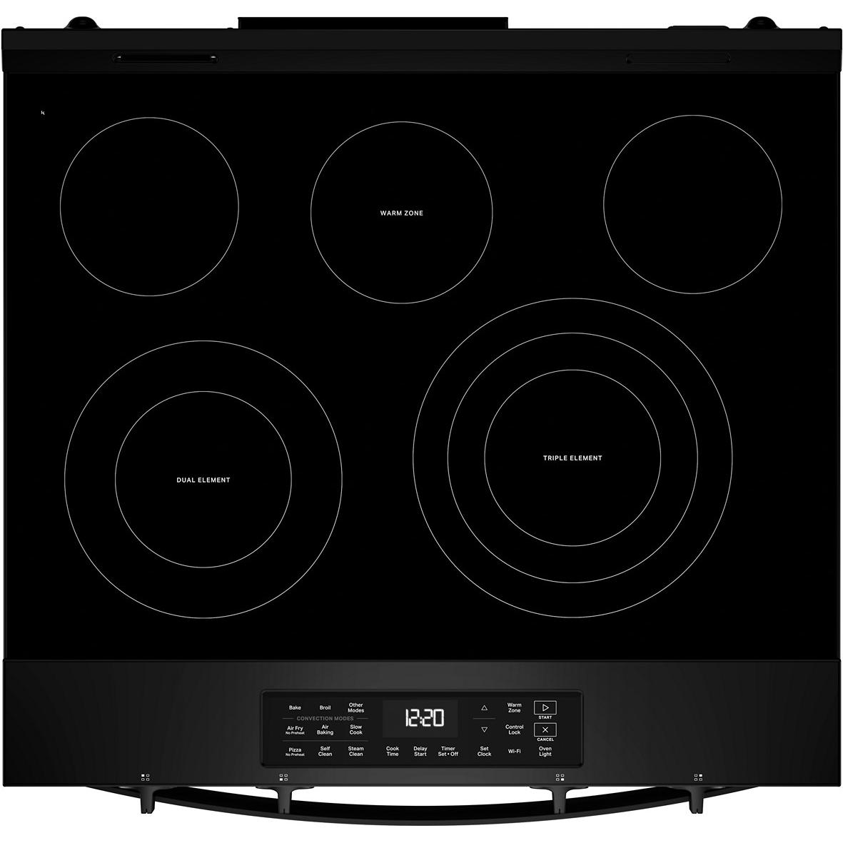 Whirlpool 30-inch Slide-In Electric Range with Wi-Fi YWSES5030SB IMAGE 6