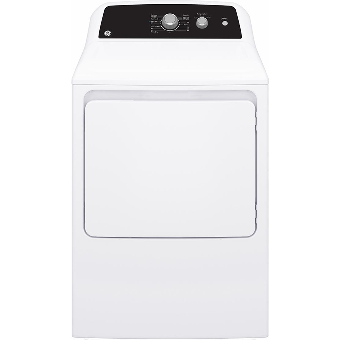 GE 6.2 cu.ft. Top Load Electric Dryer with SaniFresh Cycle GTX34EBMRWS IMAGE 1