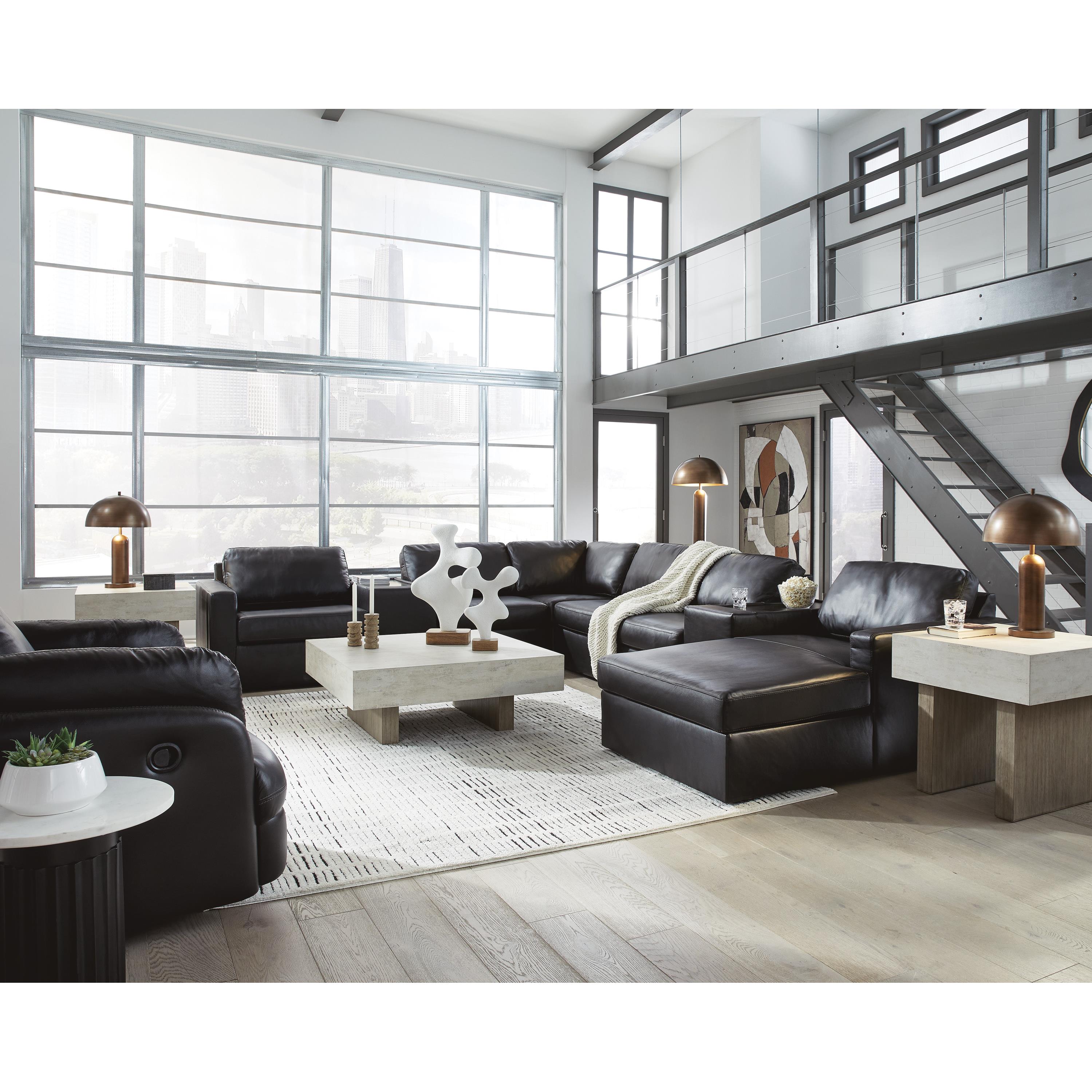 Signature Design by Ashley ModMax II 74305S42 8 pc Sectional with Chaise and Storage Consoles IMAGE 3