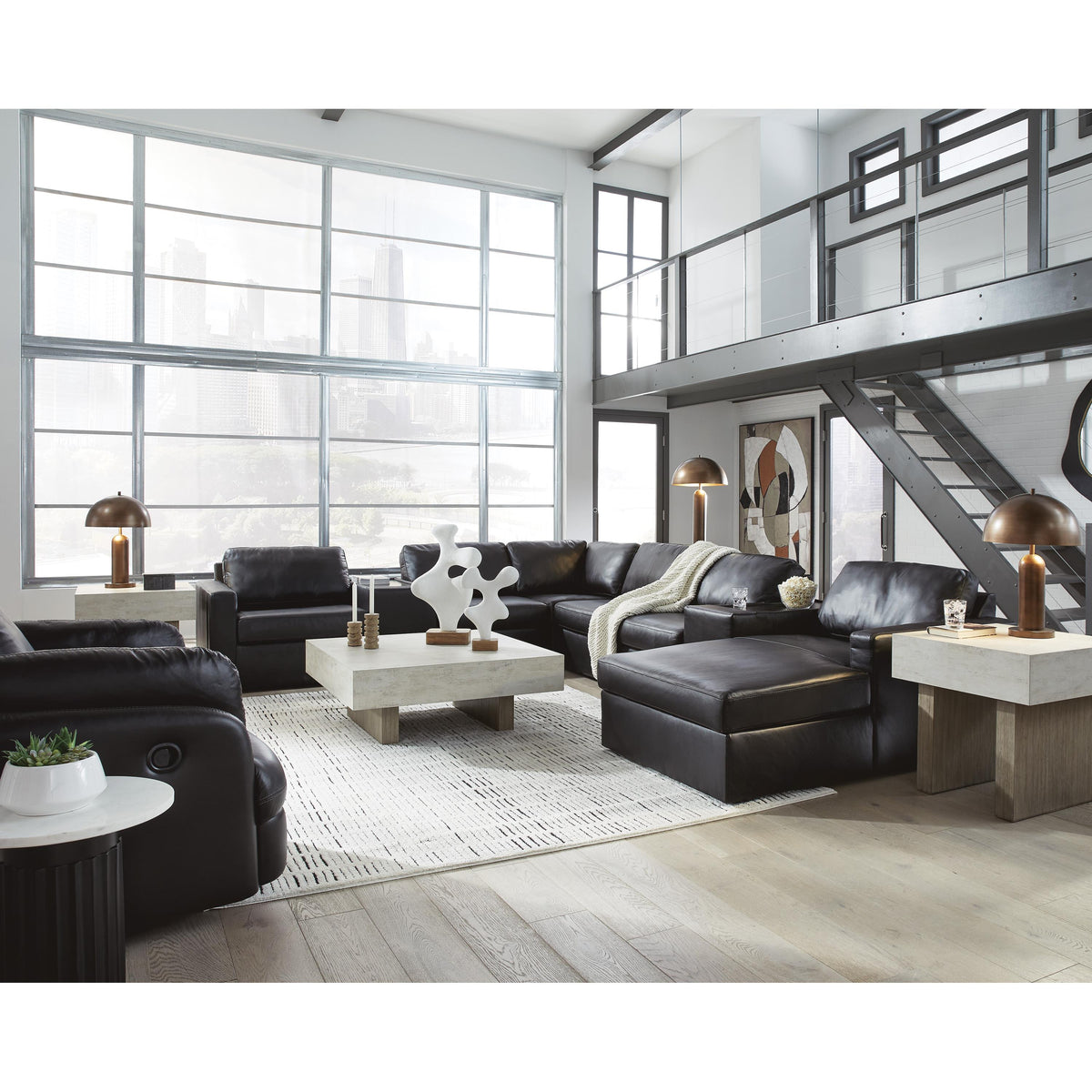 Signature Design by Ashley ModMax II 74305S42 8 pc Sectional with Chaise and Storage Consoles IMAGE 3