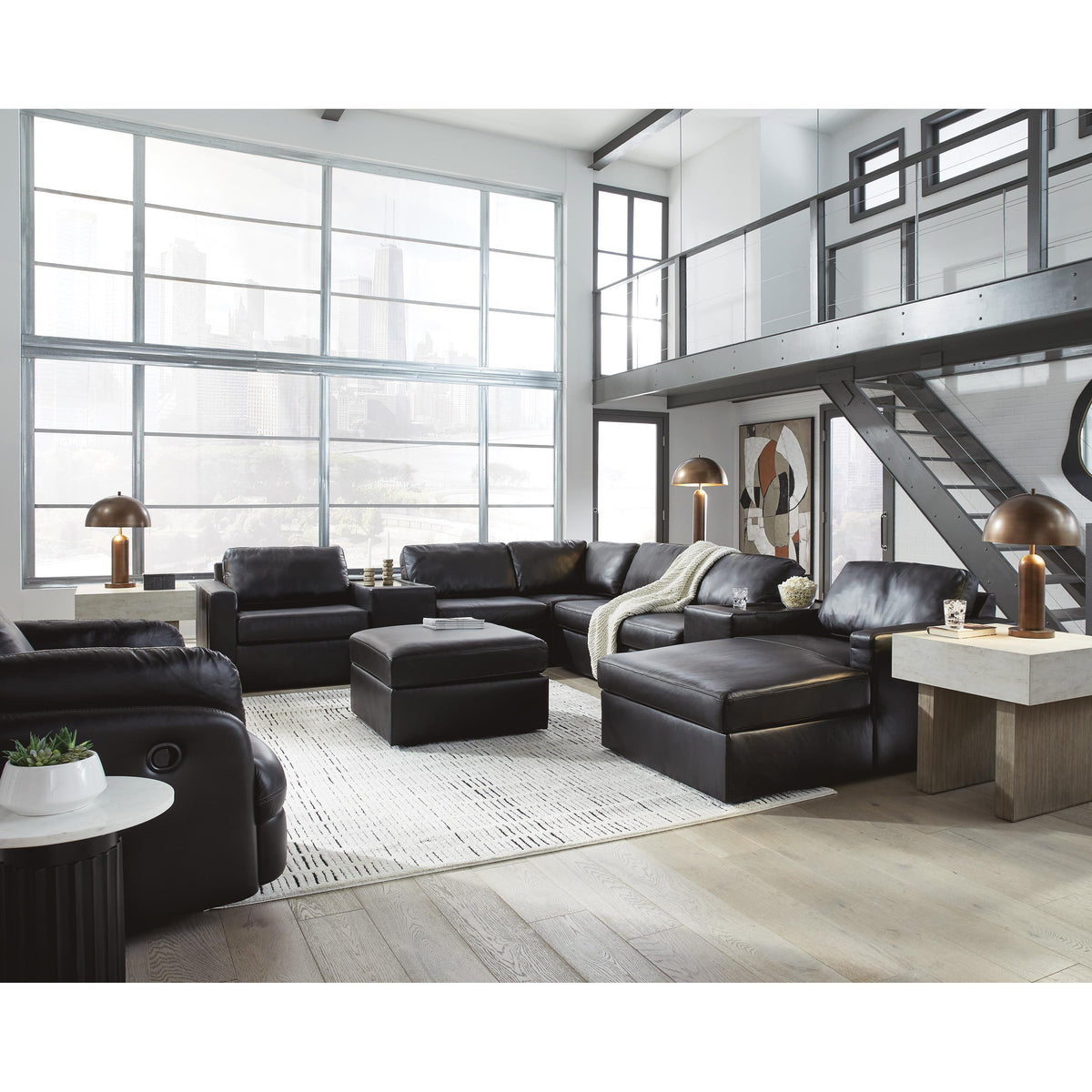 Signature Design by Ashley ModMax II 74305S42 8 pc Sectional with Chaise and Storage Consoles IMAGE 4