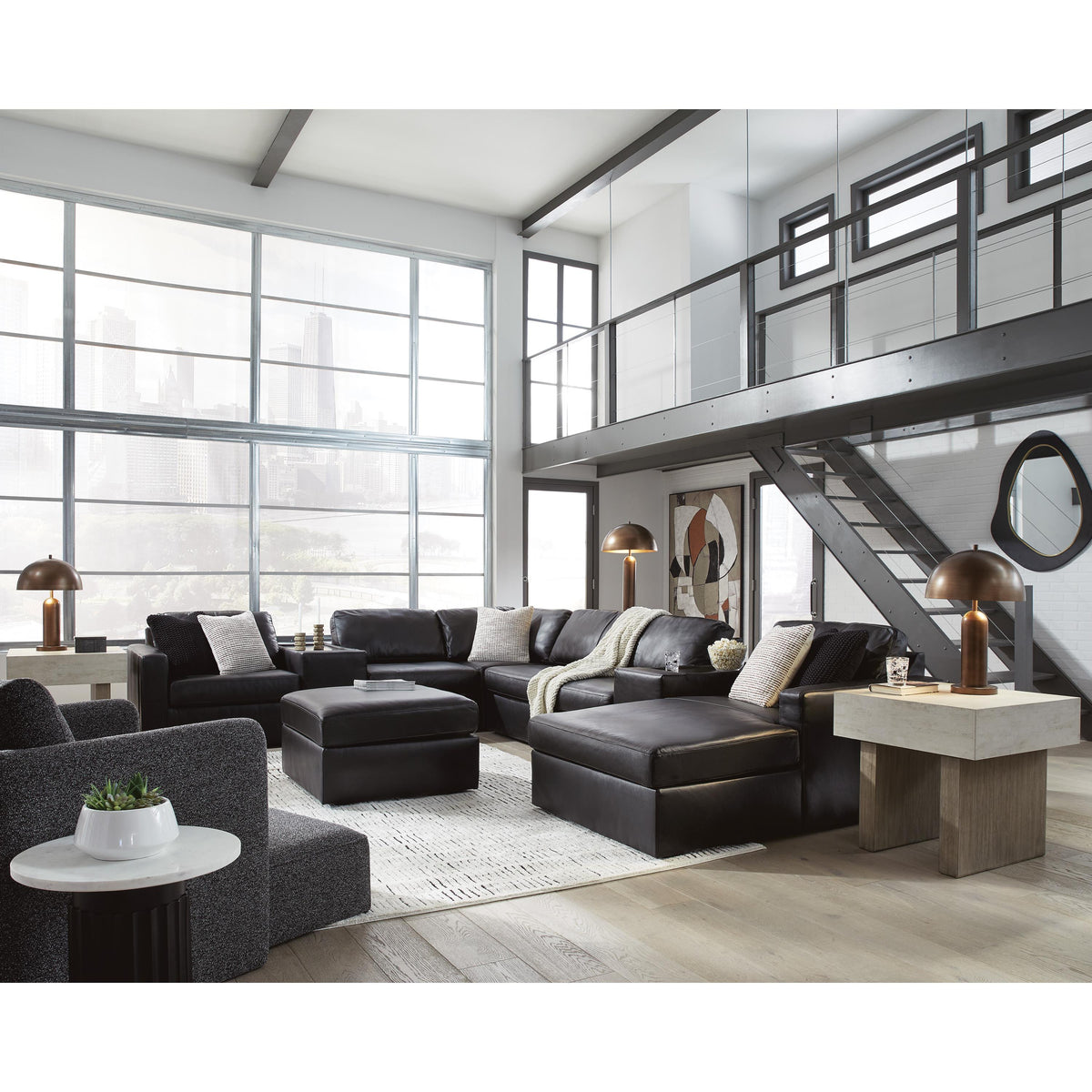 Signature Design by Ashley ModMax II 74305S42 8 pc Sectional with Chaise and Storage Consoles IMAGE 6
