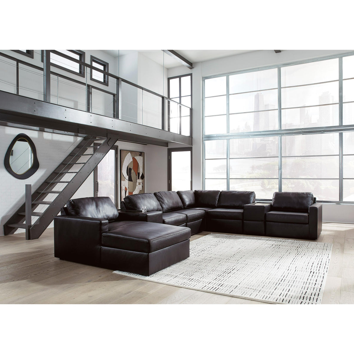 Signature Design by Ashley ModMax II 74305S43 8 pc Sectional with Chaise and Storage Consoles IMAGE 2
