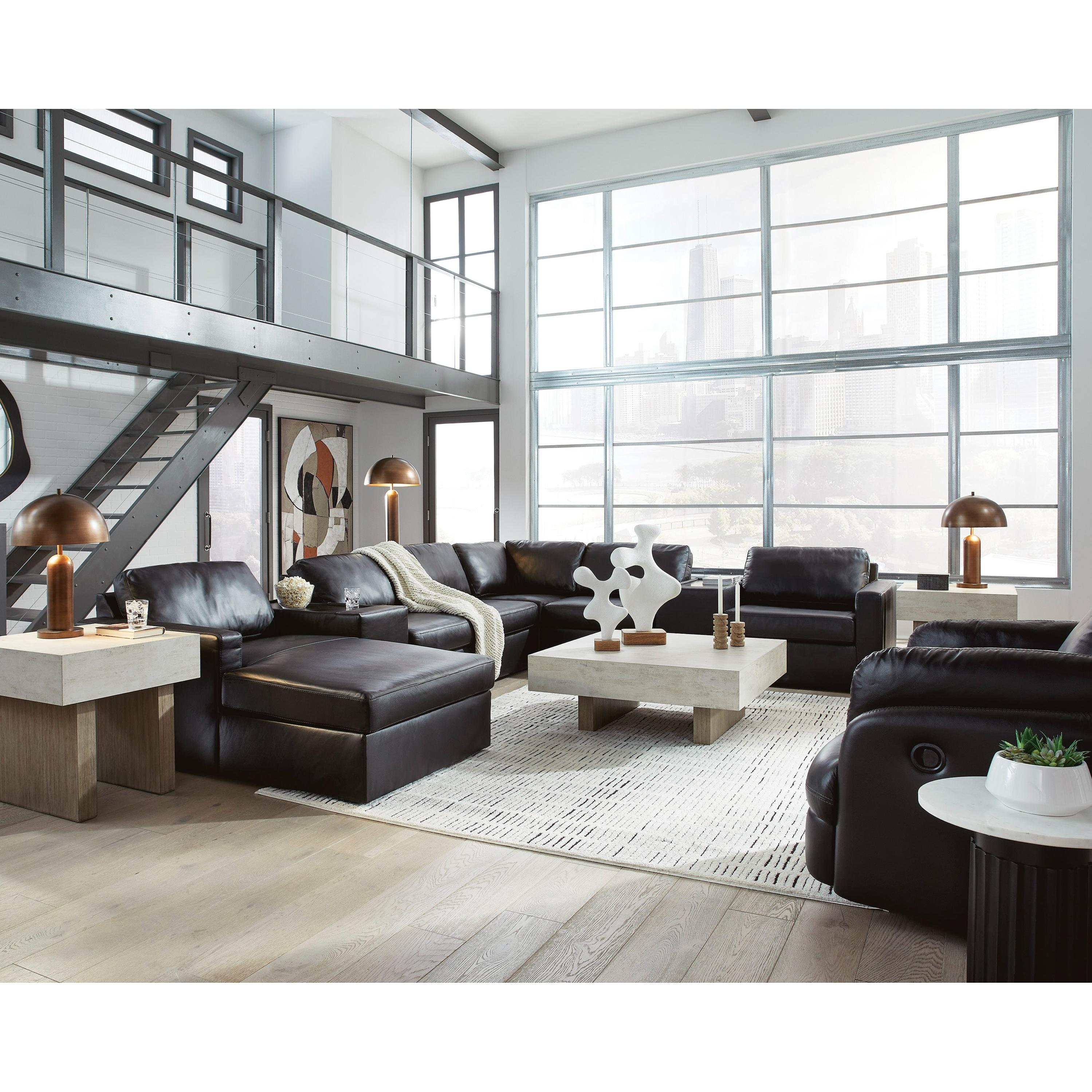 Signature Design by Ashley ModMax II 74305S43 8 pc Sectional with Chaise and Storage Consoles IMAGE 3