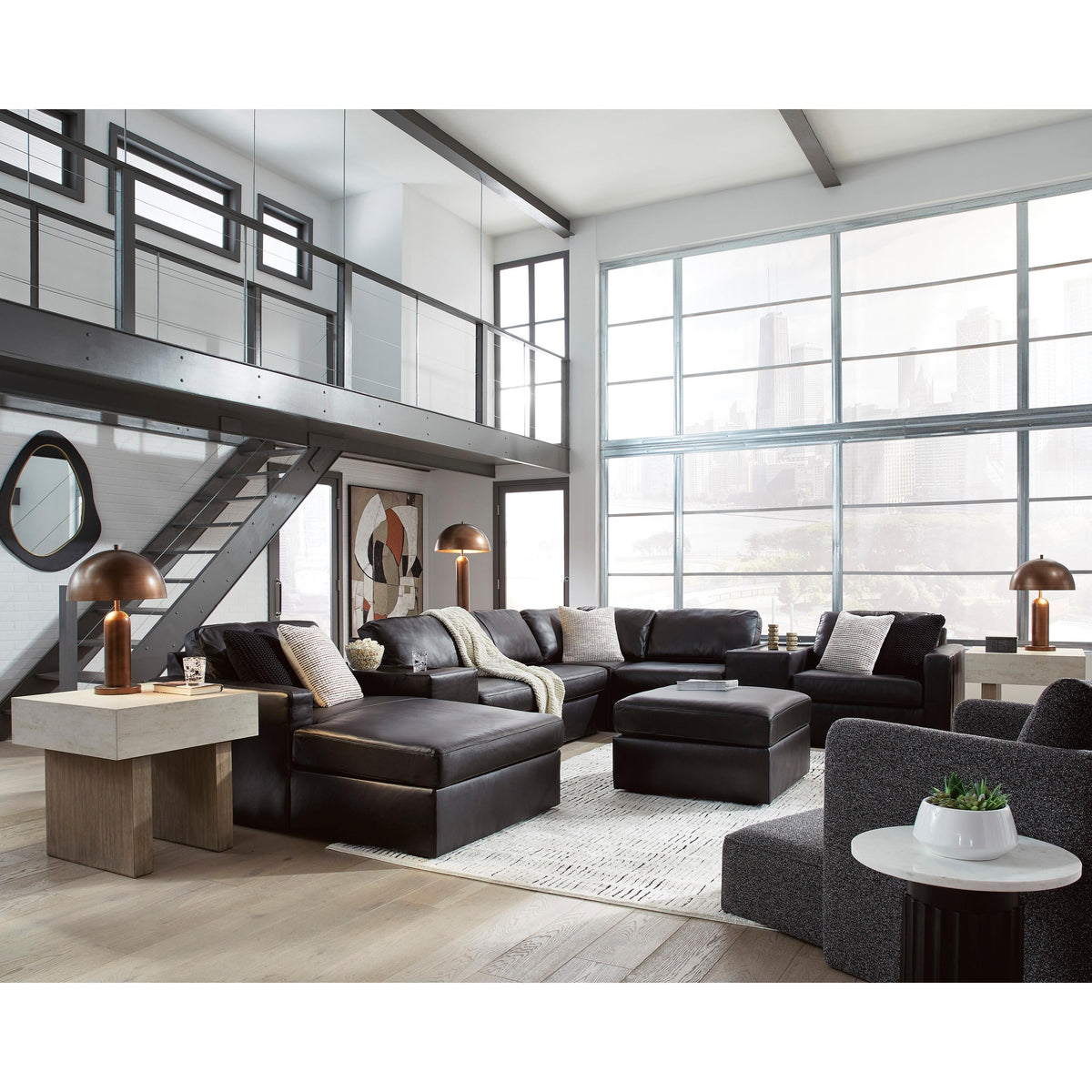 Signature Design by Ashley ModMax II 74305S43 8 pc Sectional with Chaise and Storage Consoles IMAGE 6