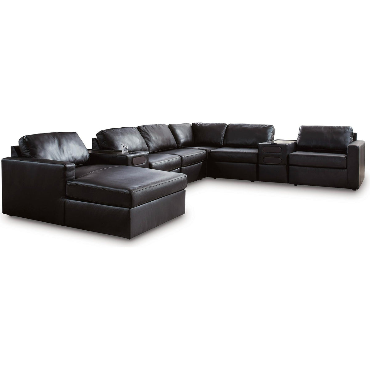 Signature Design by Ashley ModMax II 74305S47 8 pc Sectional with Chaise and Audio Consoles IMAGE 1