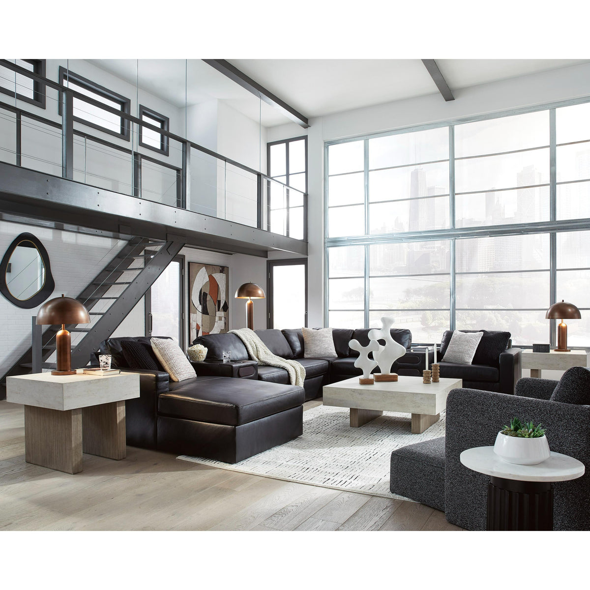 Signature Design by Ashley ModMax II 74305S47 8 pc Sectional with Chaise and Audio Consoles IMAGE 5