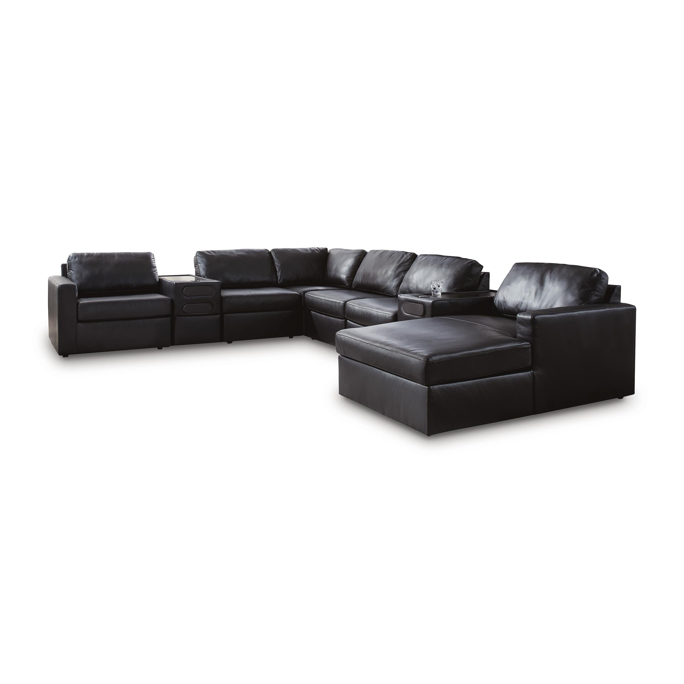 Signature Design by Ashley ModMax II 74305S48 8 pc Sectional with Chaise and Audio Consoles IMAGE 1