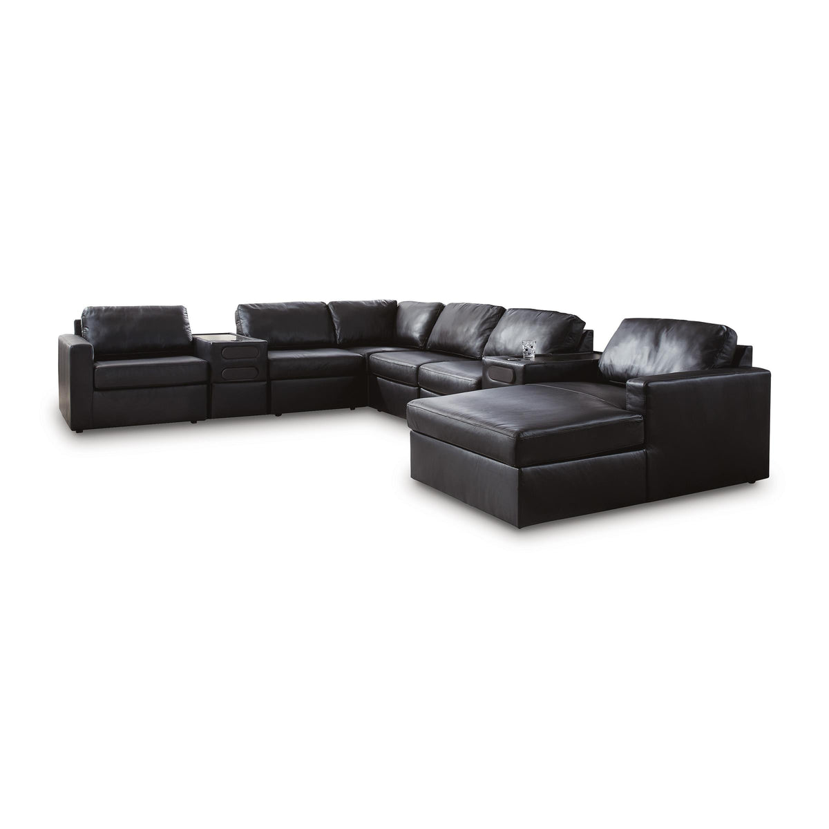 Signature Design by Ashley ModMax II 74305S48 8 pc Sectional with Chaise and Audio Consoles IMAGE 1