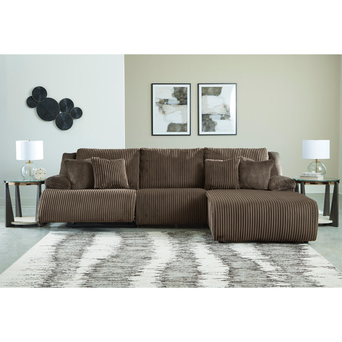Signature Design by Ashley Top Tier 92705S10 3 pc Sofa Chaise Sectional IMAGE 3