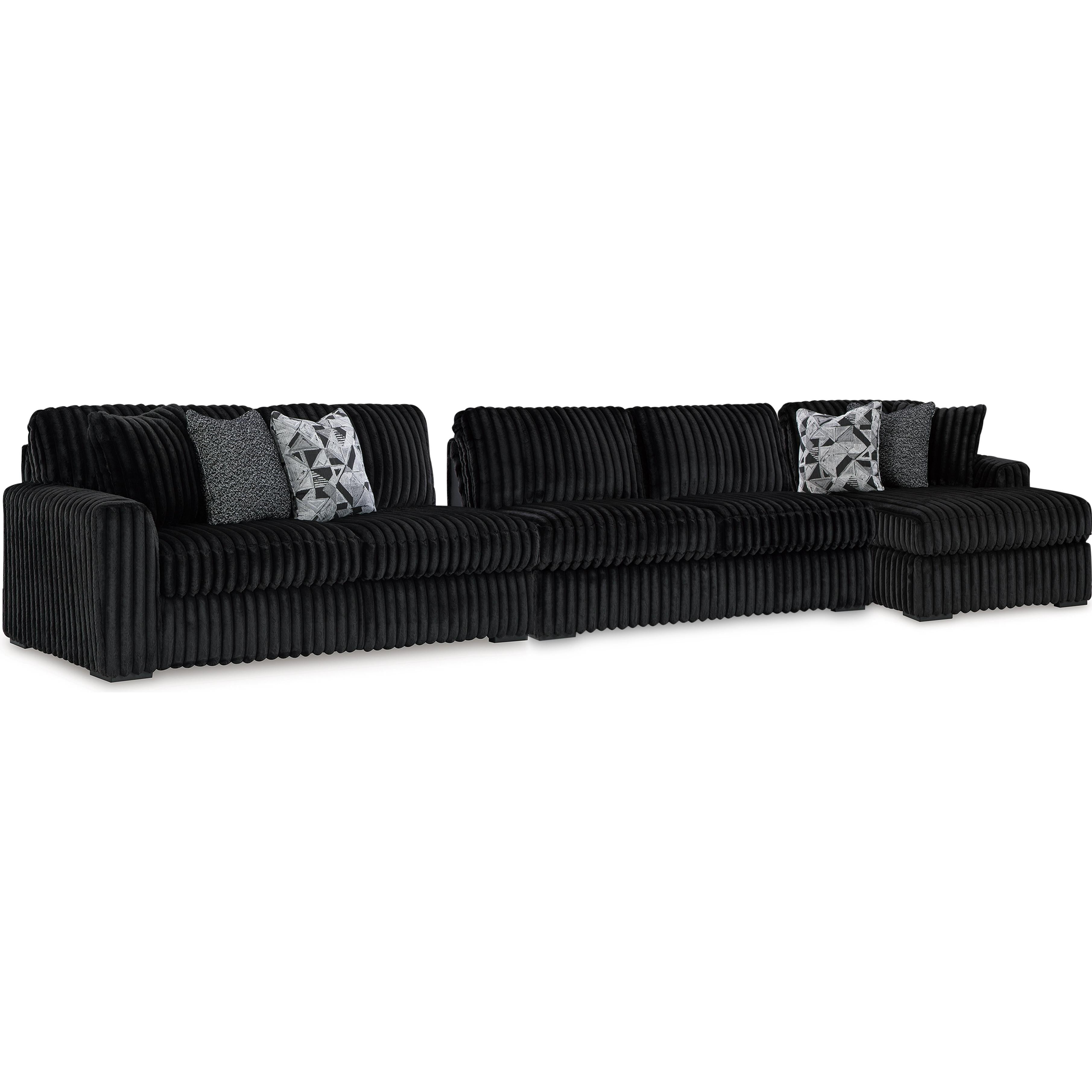 Signature Design by Ashley Midnight-Madness 98103S9 3 pc Sectional with Chaise IMAGE 1