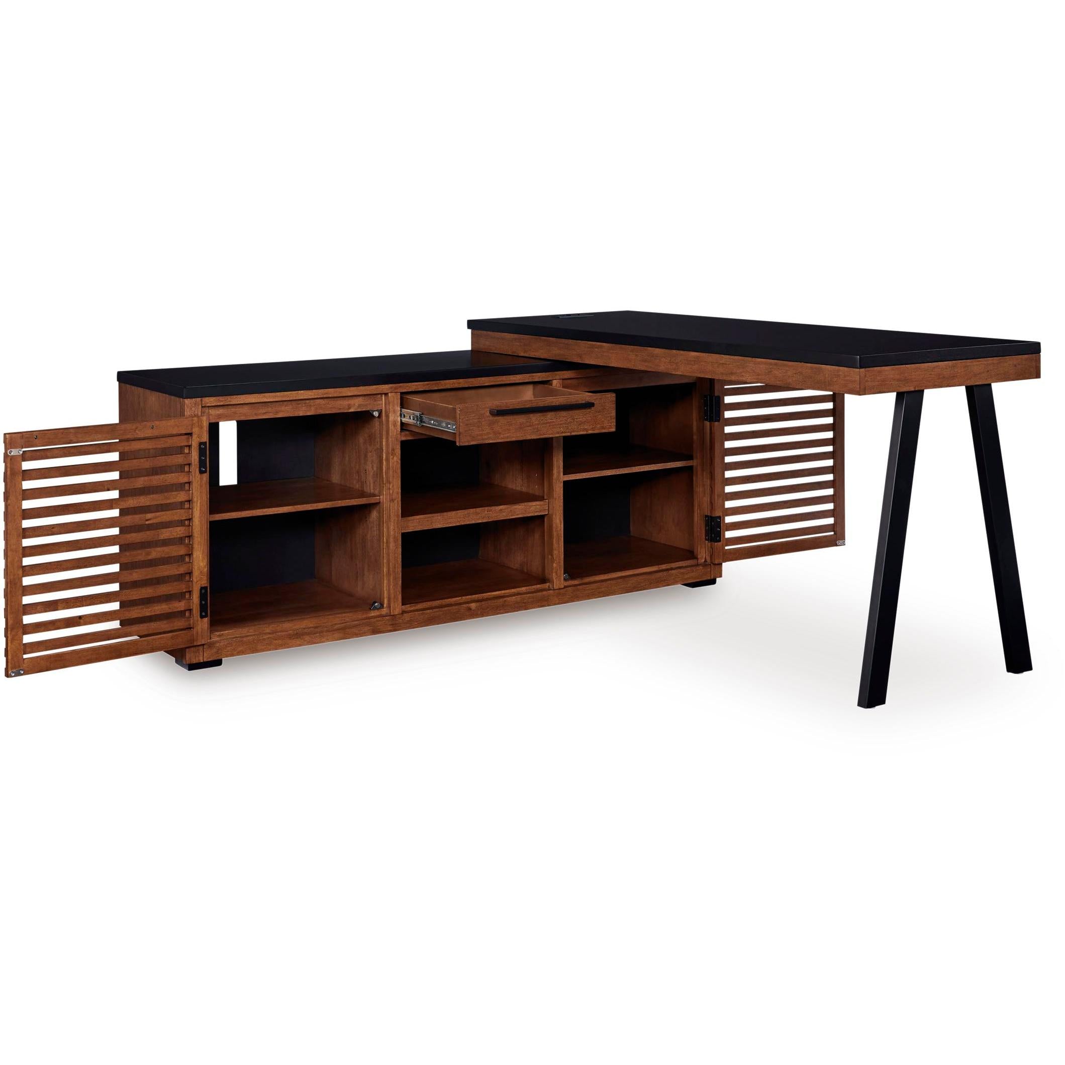 Signature Design by Ashley Kallari H737H1 Credenza with Desk Return IMAGE 2