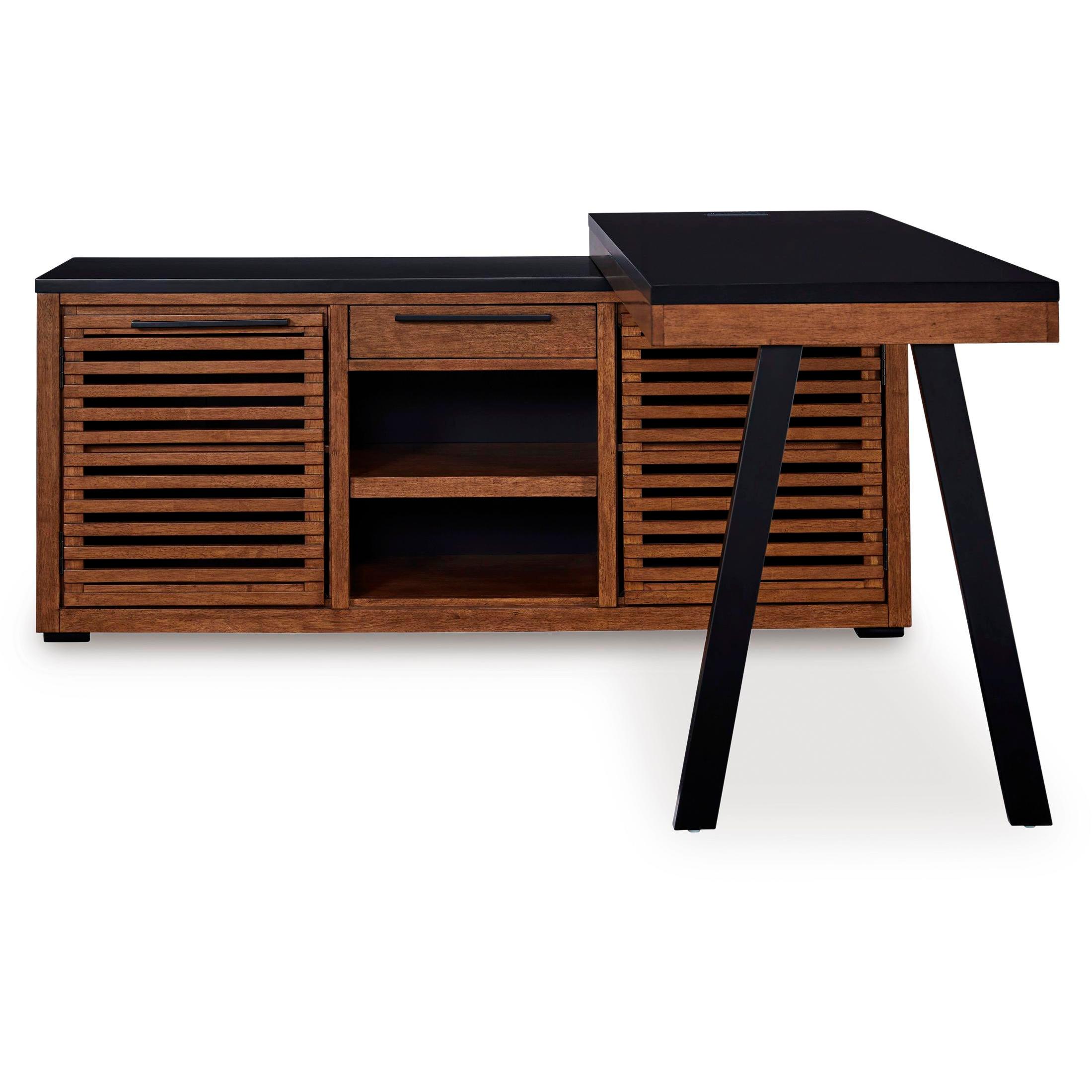 Signature Design by Ashley Kallari H737H1 Credenza with Desk Return IMAGE 3
