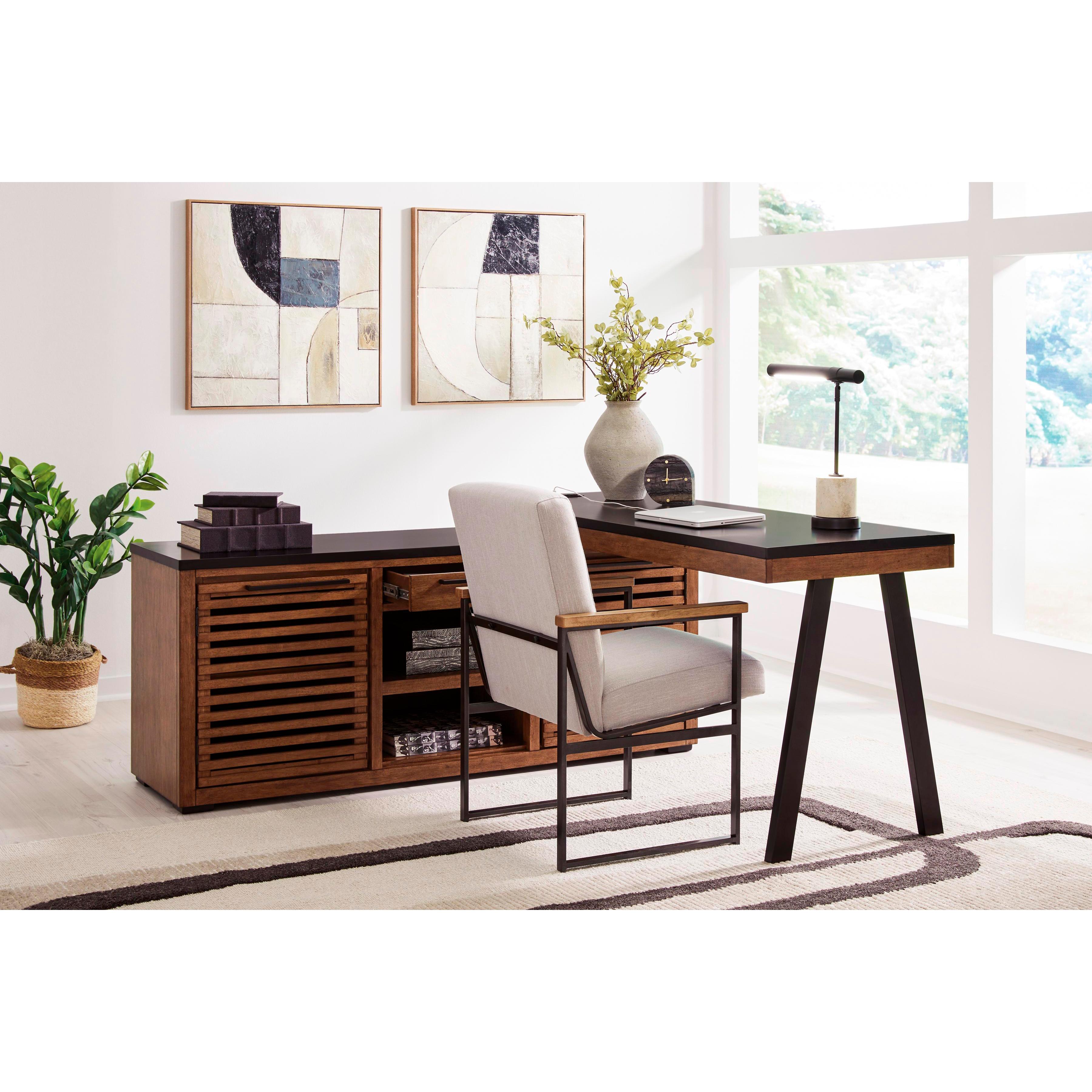 Signature Design by Ashley Kallari H737H1 Credenza with Desk Return IMAGE 7