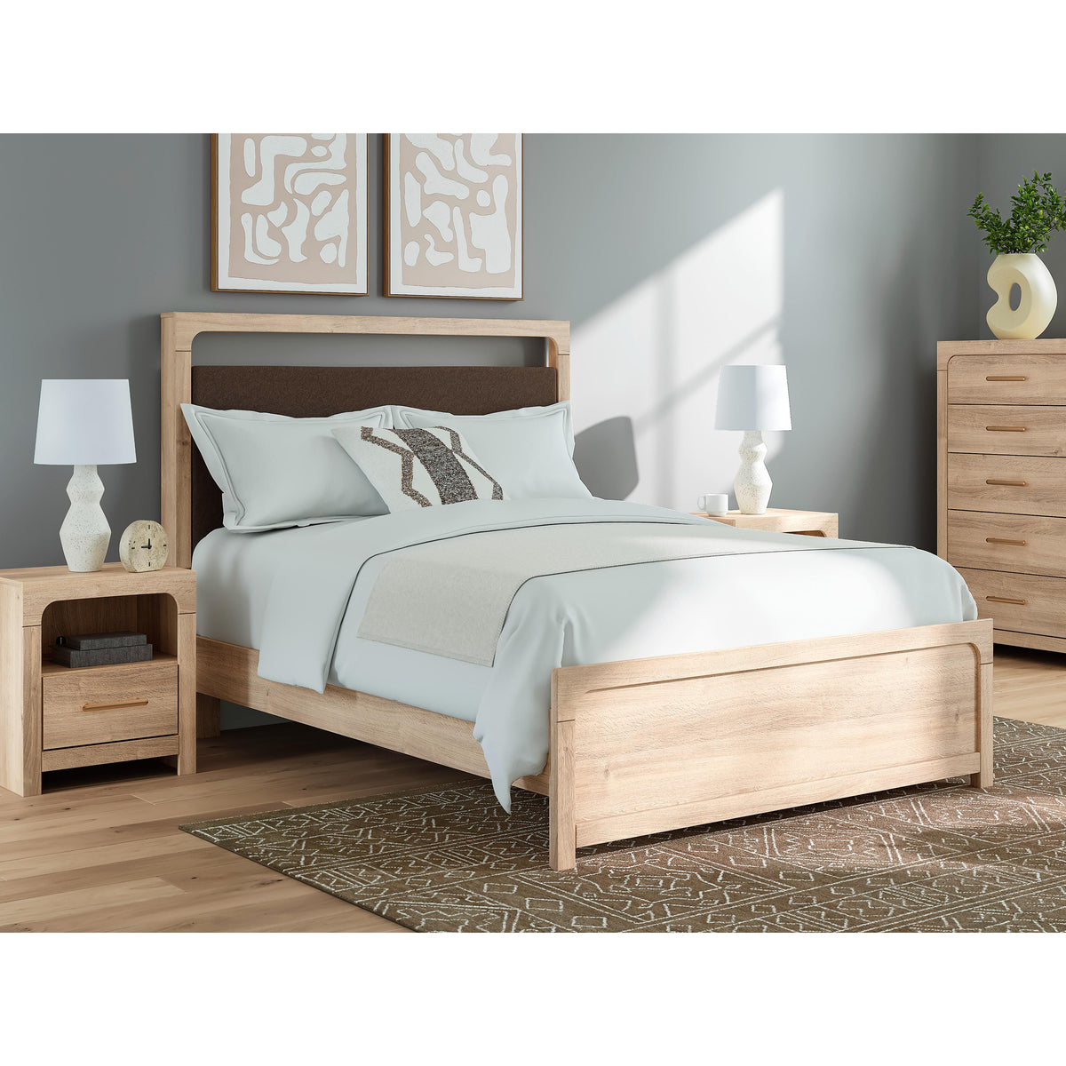 Signature Design by Ashley Kinlanni PCB1360B10 Queen Upholstered Platform Bed IMAGE 7