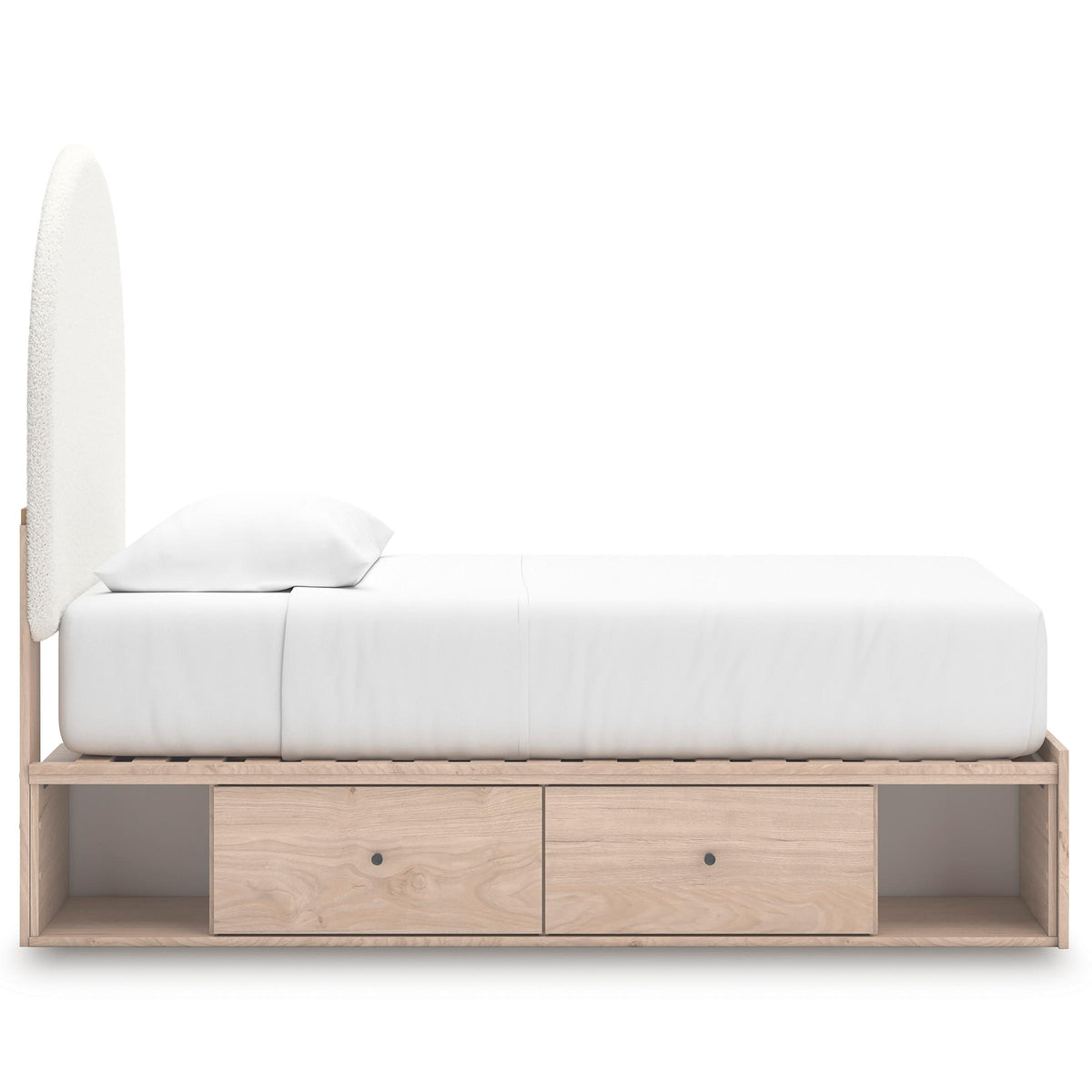 Signature Design by Ashley Arloster PCB1566B4 Twin Upholstered Panel Bed with Storage IMAGE 4