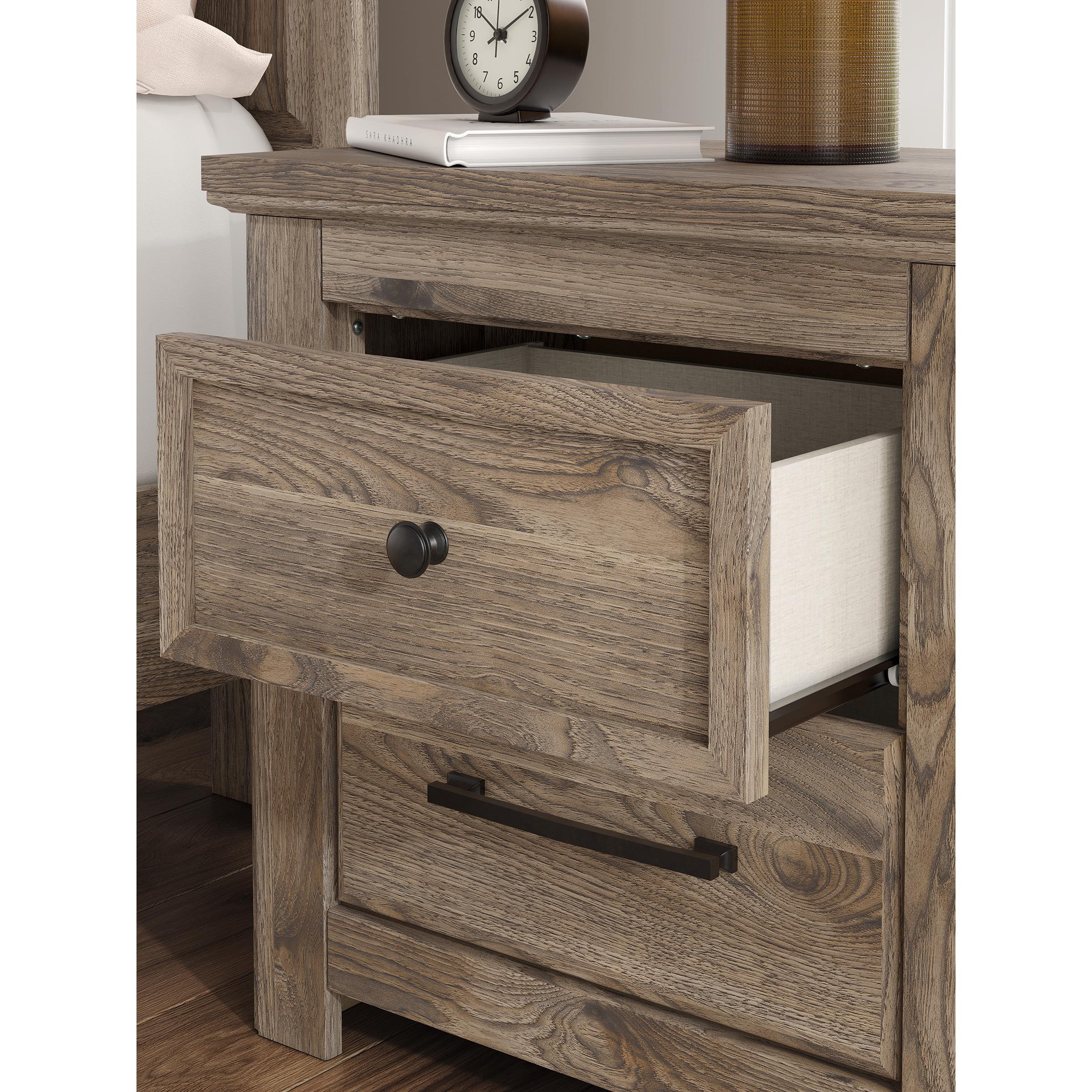 Signature Design by Ashley Rusticott PCB2260-92 Two Drawer Night Stand IMAGE 8