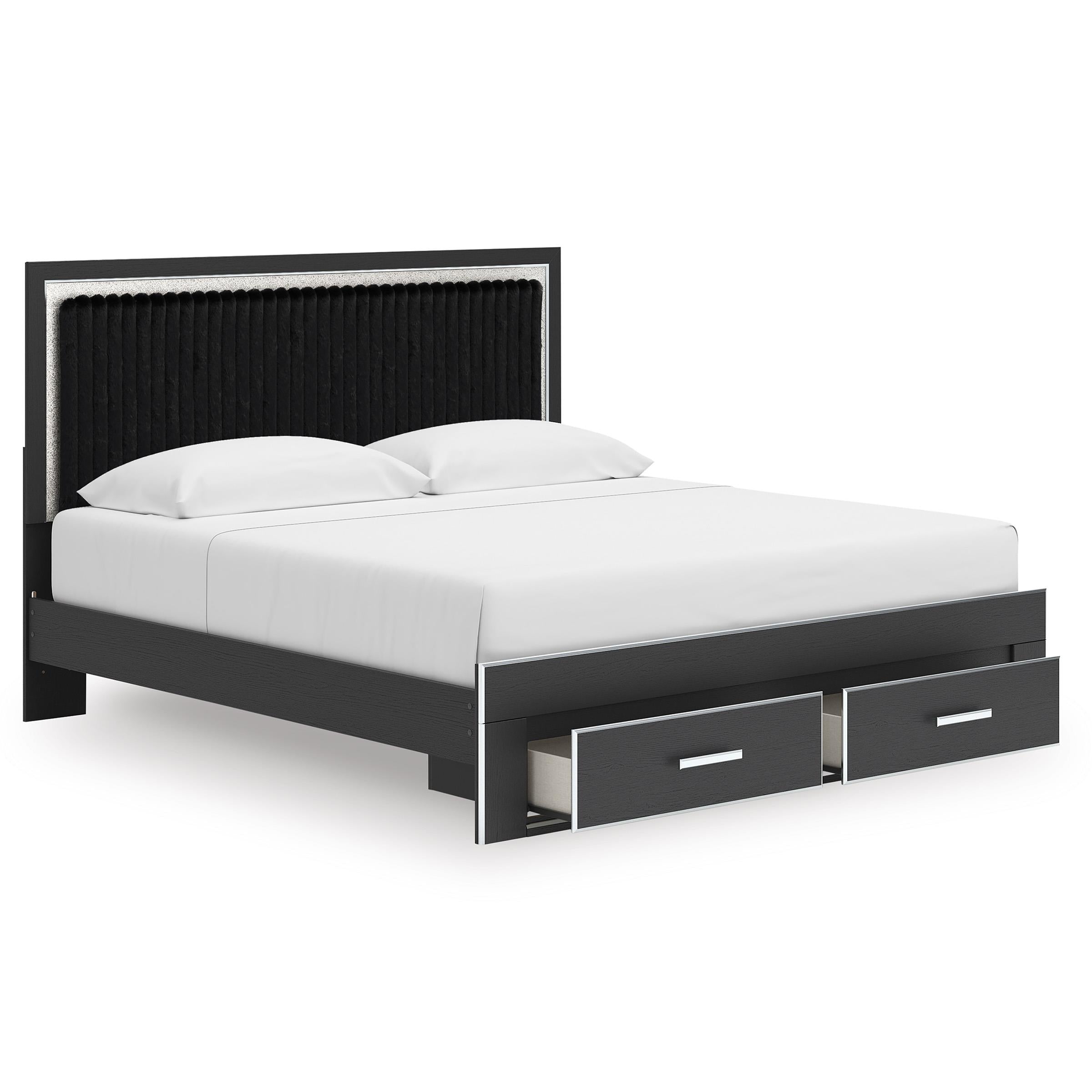 Signature Design by Ashley Zuraleus PCB3380B11 King Upholstered Panel Storage Bed IMAGE 2