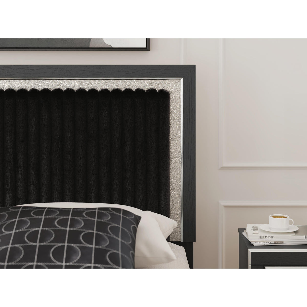 Signature Design by Ashley Zuraleus PCB3380B12 King Upholstered Panel Bed IMAGE 7