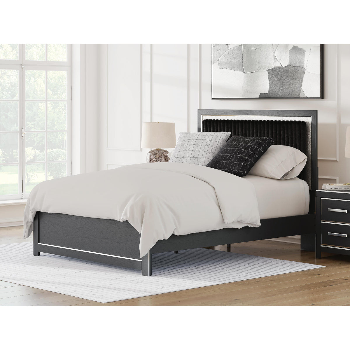 Signature Design by Ashley Zuraleus PCB3380B2 Queen Upholstered Platform Bed IMAGE 2