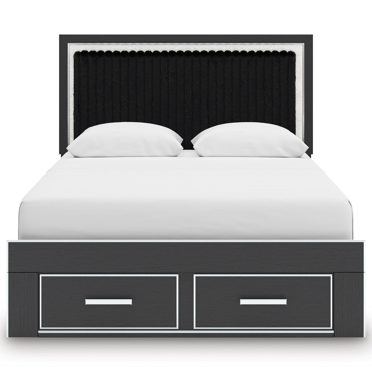 Signature Design by Ashley Zuraleus PCB3380B4 Queen Upholstered Panel Storage Bed IMAGE 3